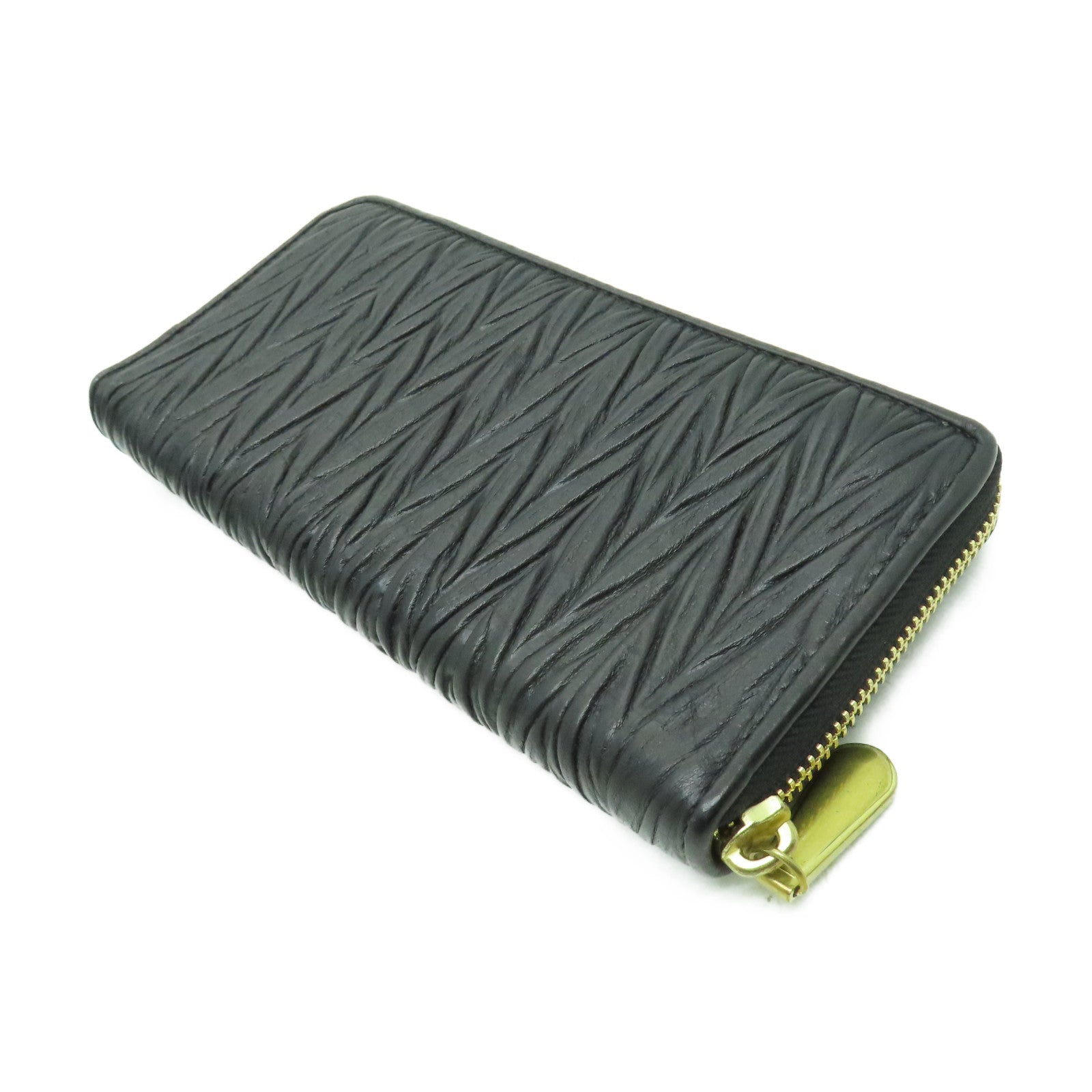 COACH 牛皮皮革Long Wallet金扣長錢包黑色