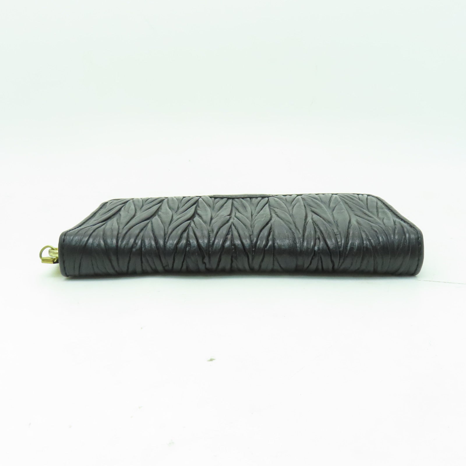 COACH 牛皮皮革Long Wallet金扣長錢包黑色