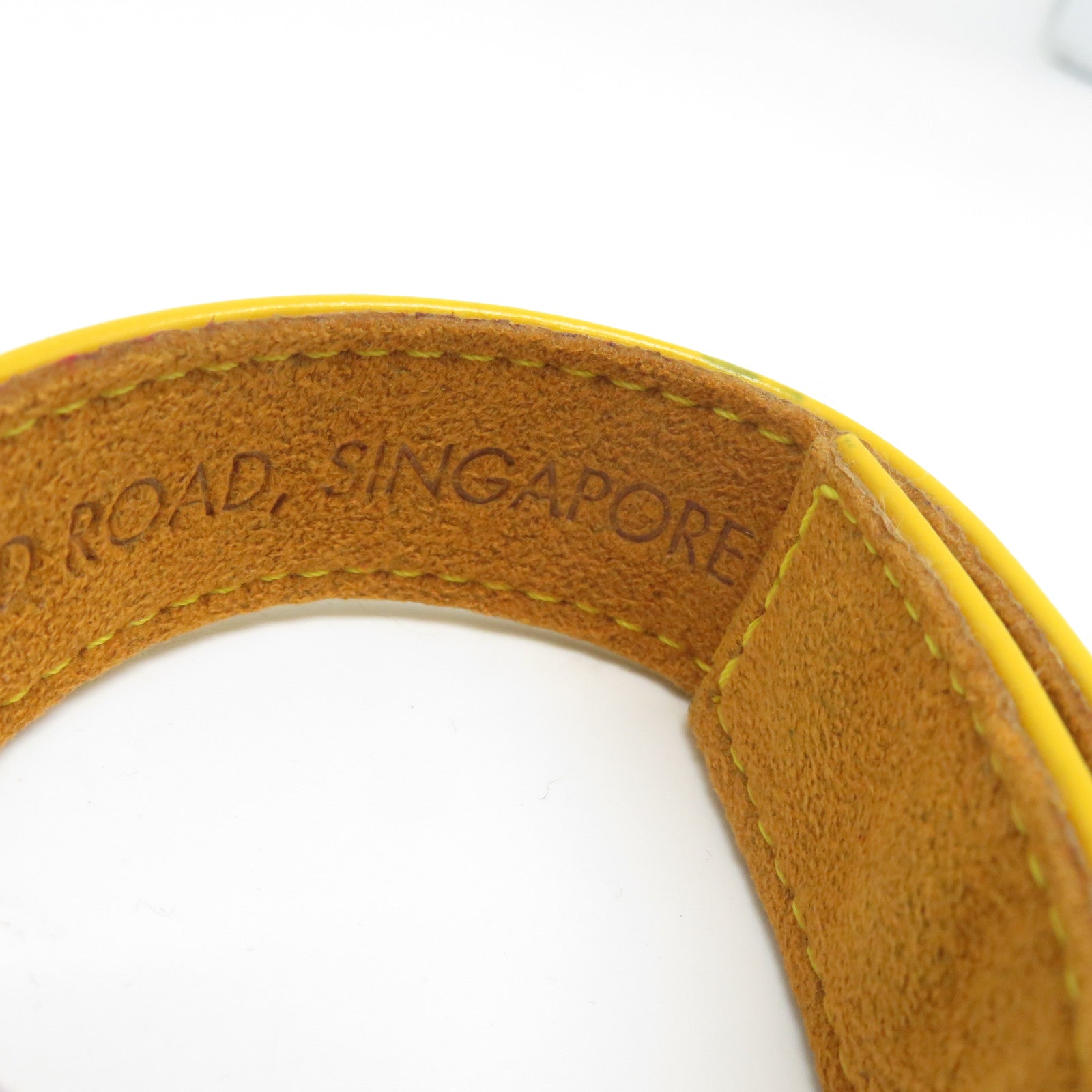LOUIS VUITTON 【激減優惠】Monogram Vernis Bracelet金扣手鐲黃色