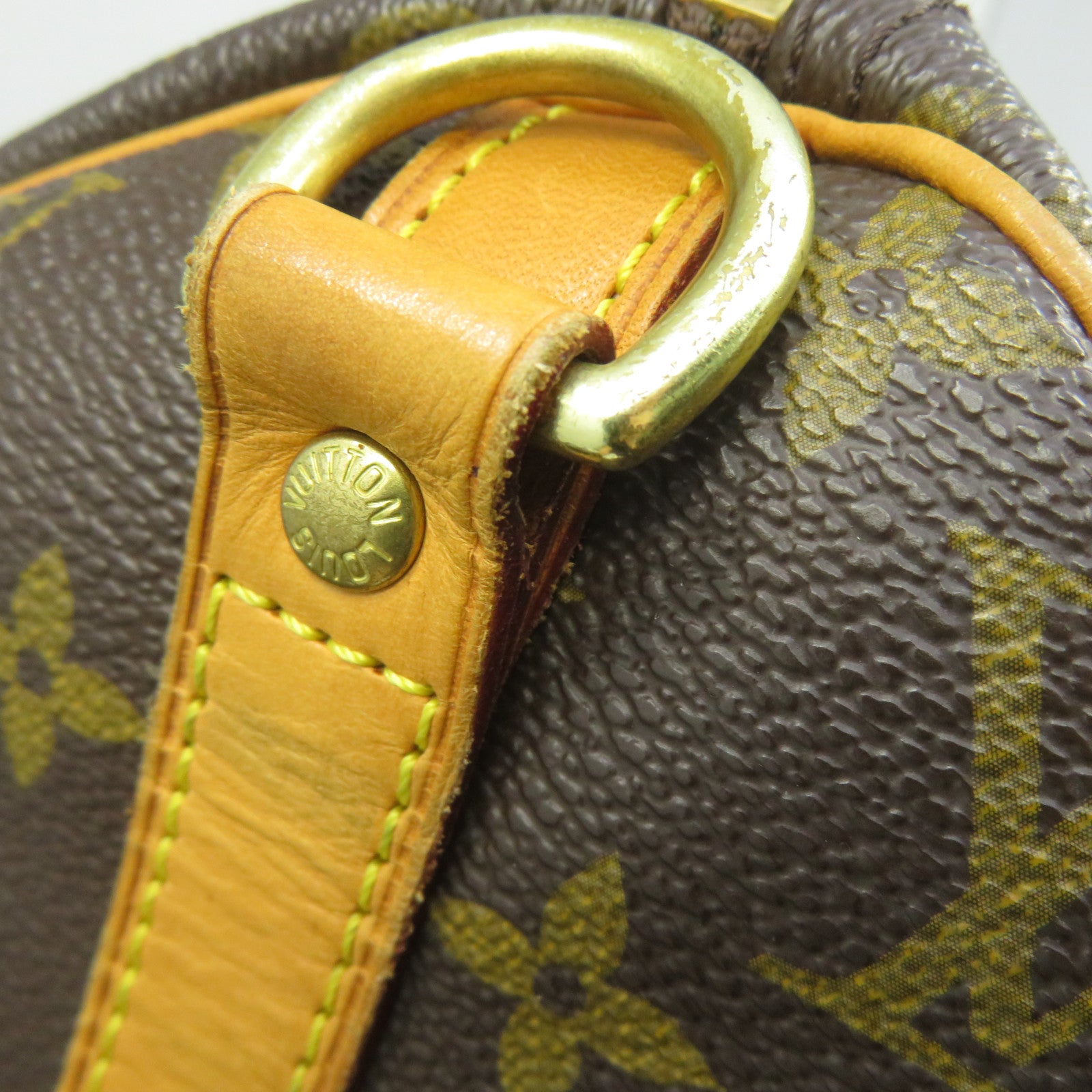 LOUIS VUITTON Monogram Speedy Bandouliere 30金扣手挽肩背兩用袋啡色