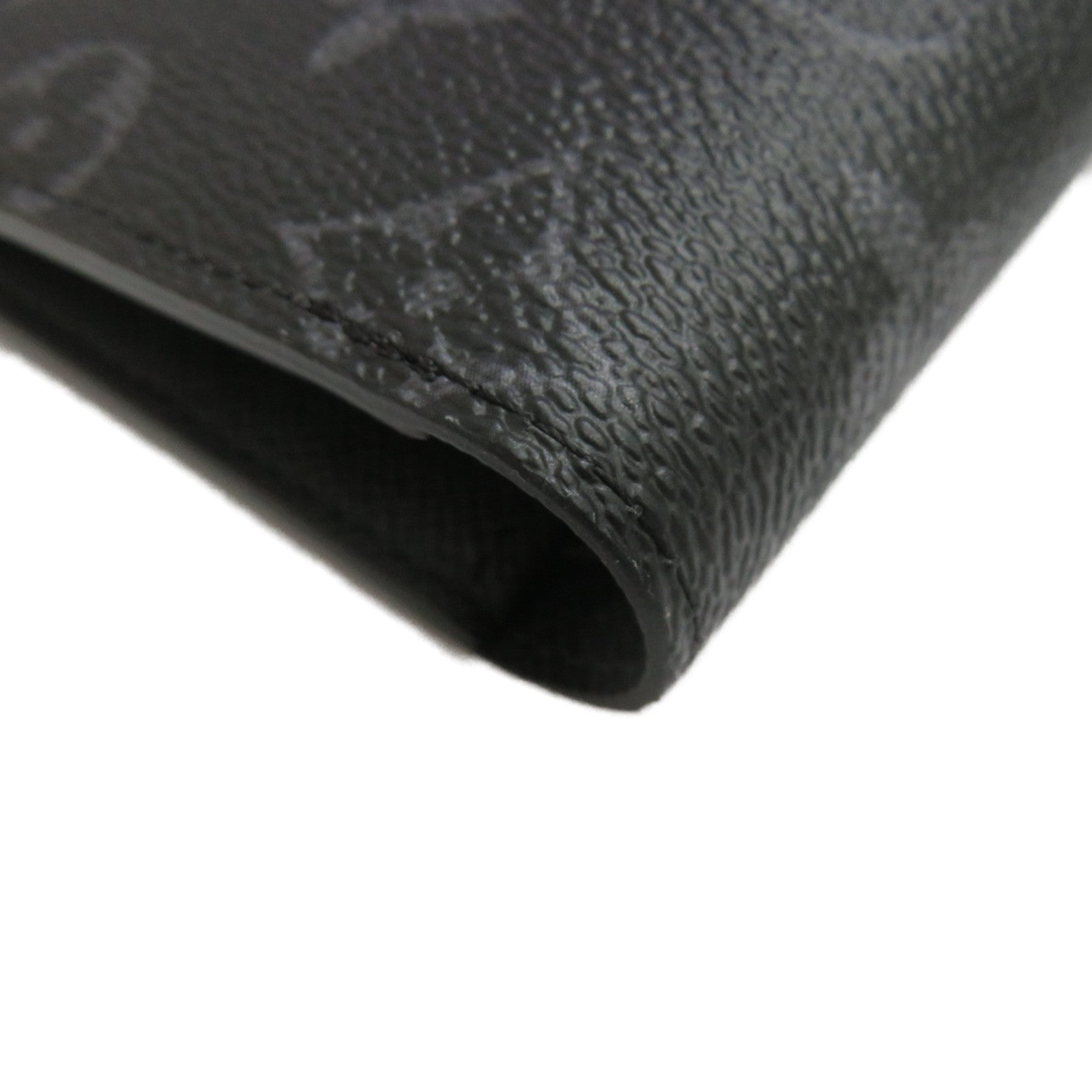 LOUIS VUITTON Monogram Eclipse Multiple Wallet Short Wallet黑色