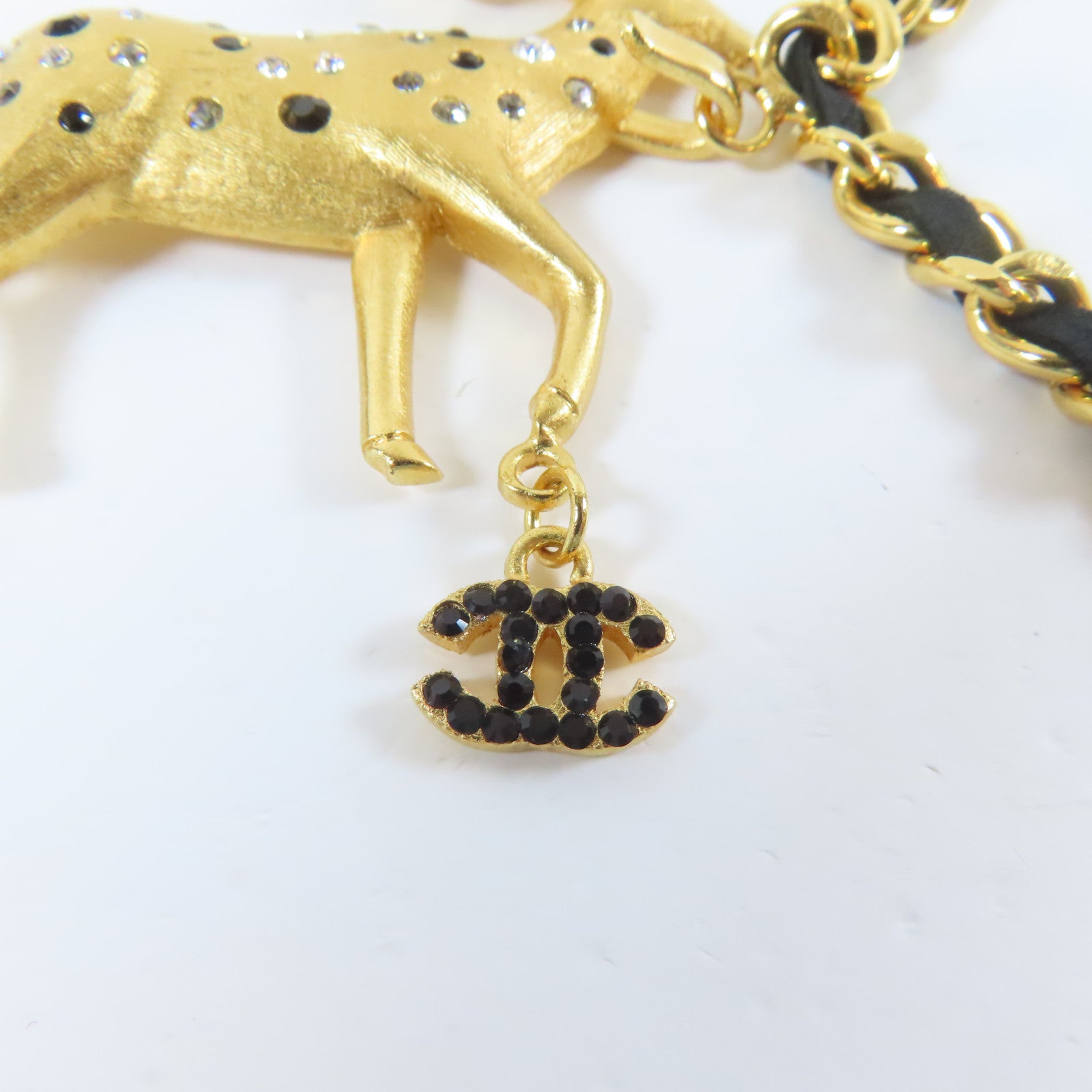 CHANEL 金屬Chain Belt腰帶金色/黑色