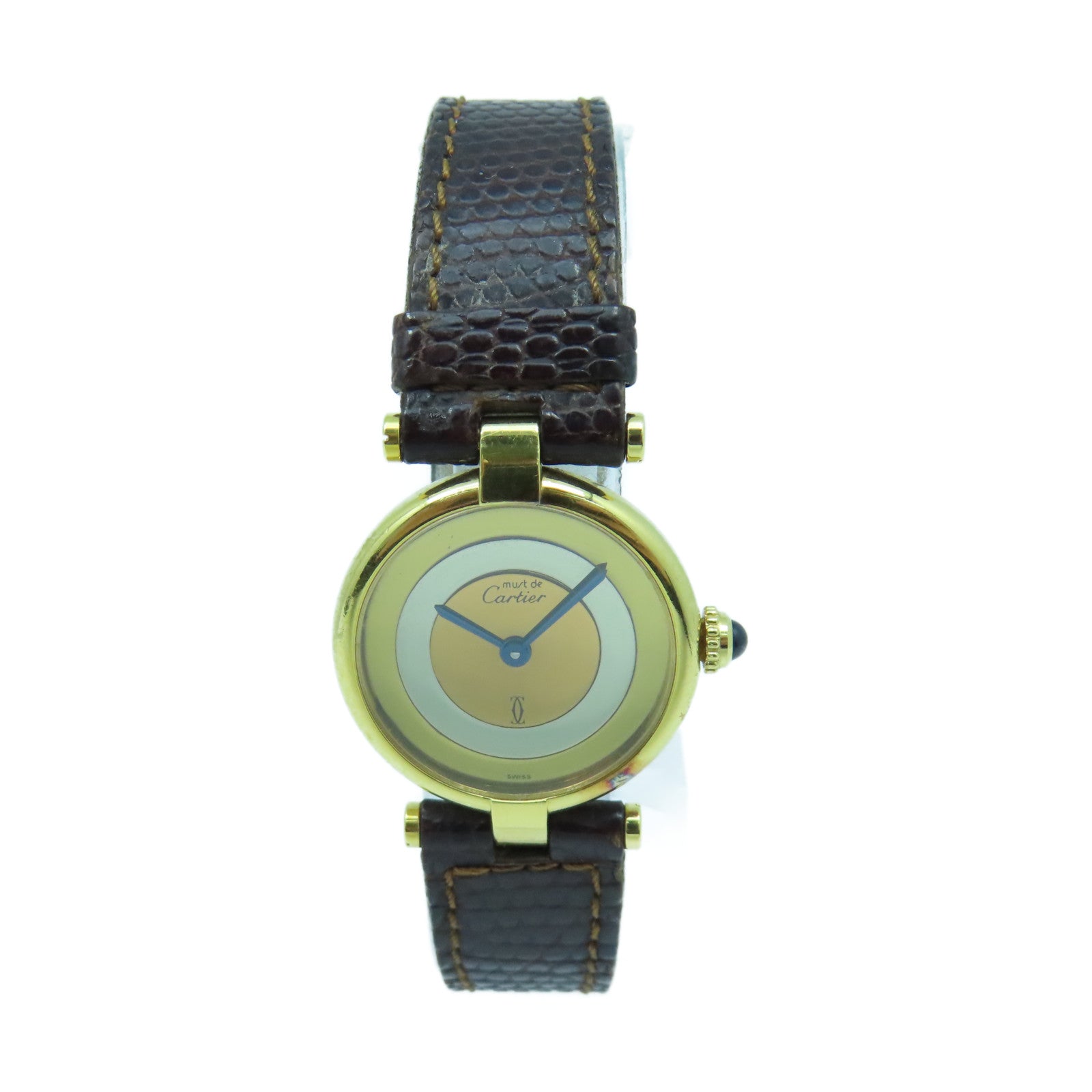 CARTIER Vintage Watch925純銀手錶石英機芯金色/銀色/銅色