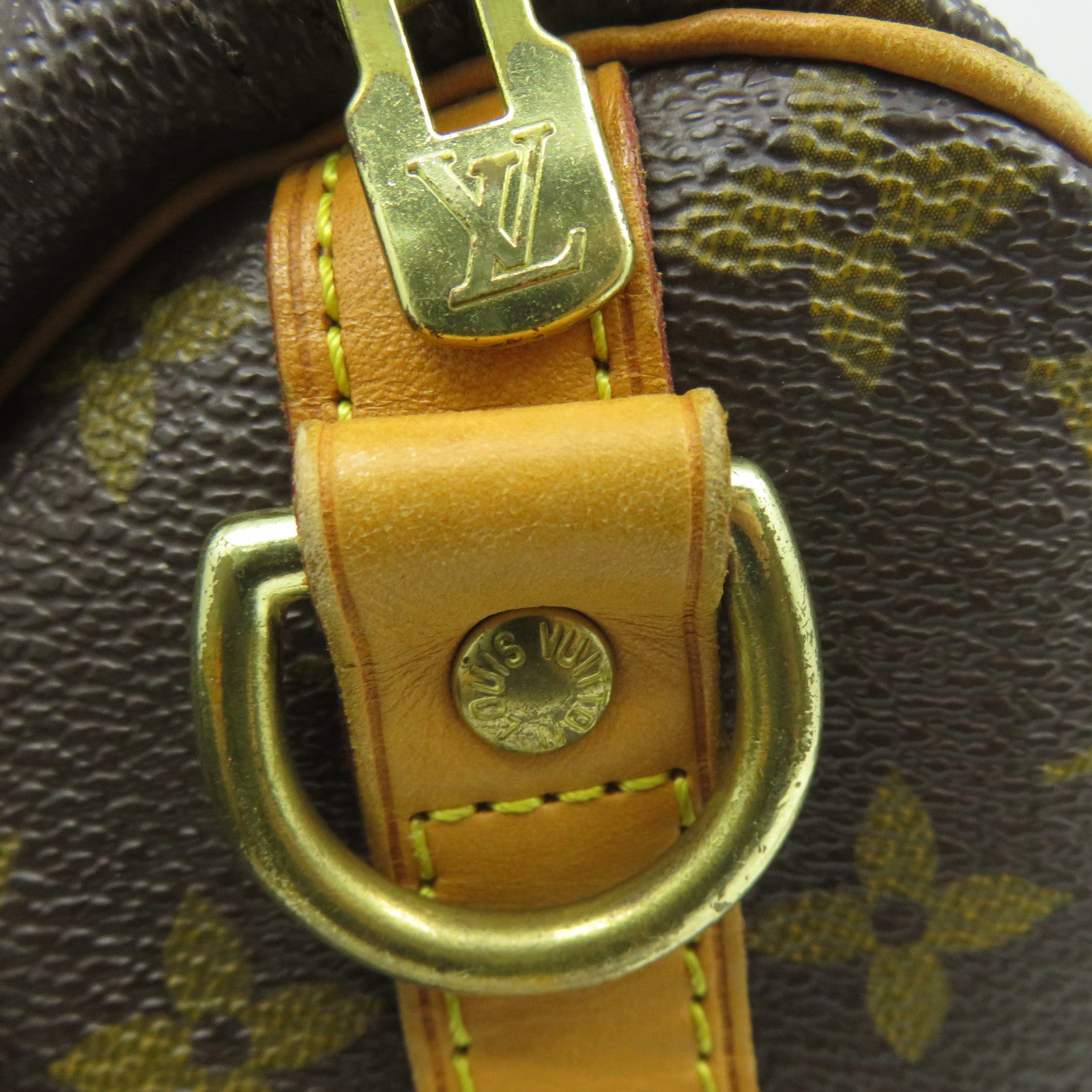 LOUIS VUITTON Monogram Speedy Bandouliere 30金扣手挽肩背兩用袋啡色