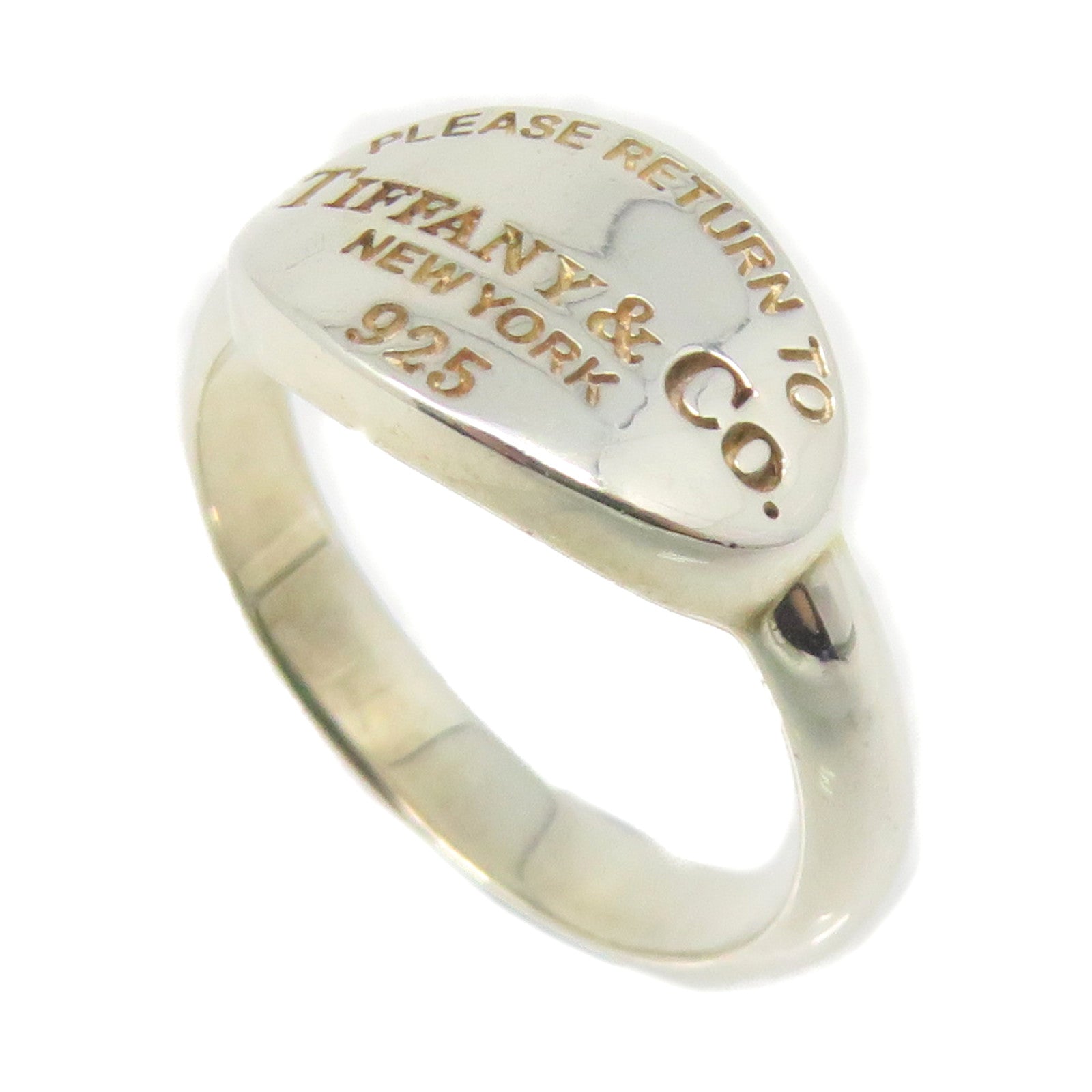 TIFFANY＆CO 925純銀Silver Ring戒指US#7