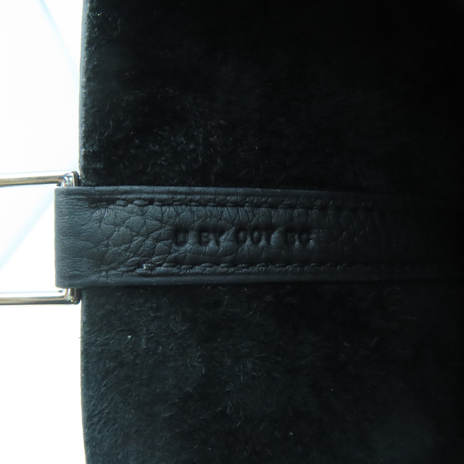 HERMES Clemence Leather Picotin PM Silver Button Handle Bag