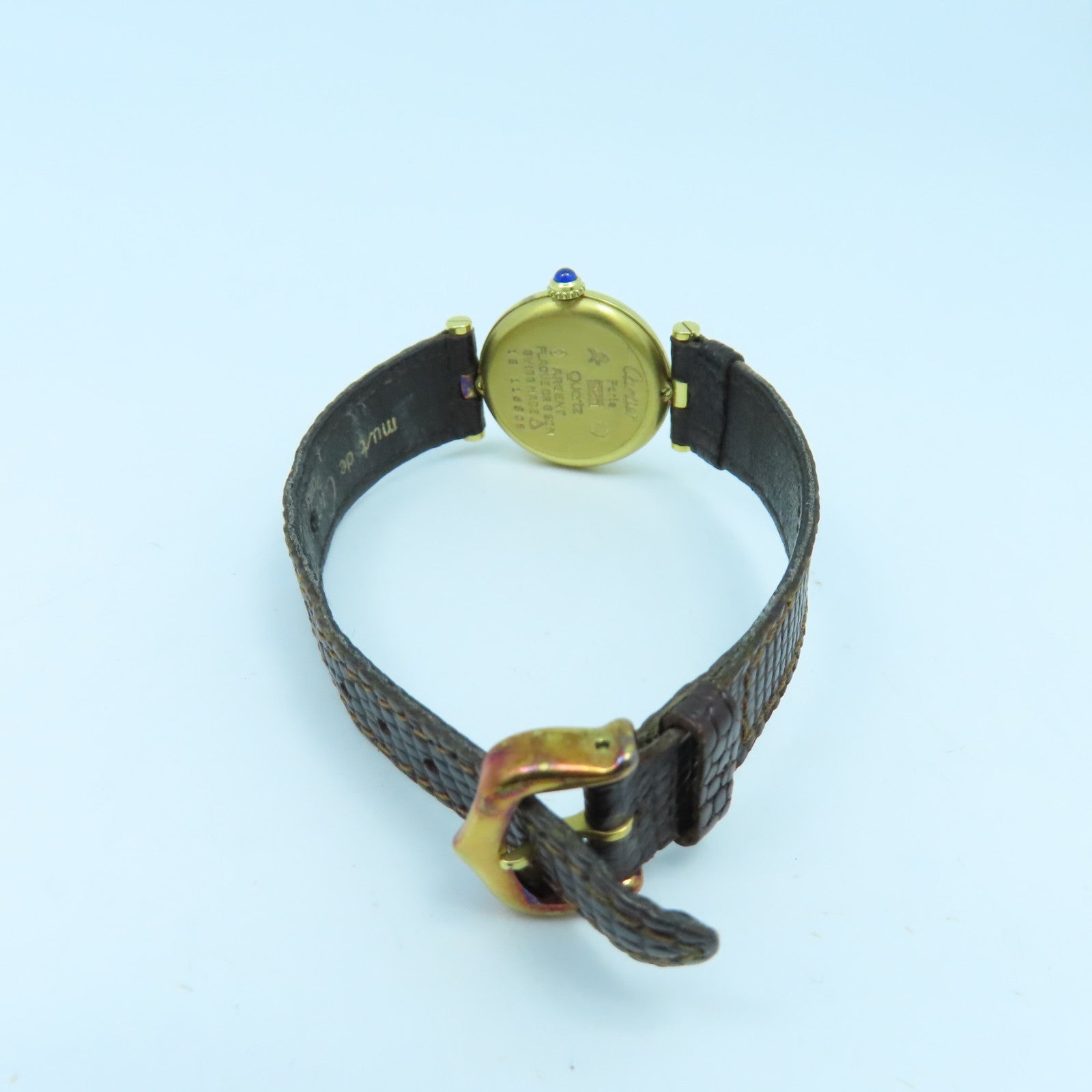 CARTIER Vintage Watch925純銀手錶石英機芯金色/銀色/銅色