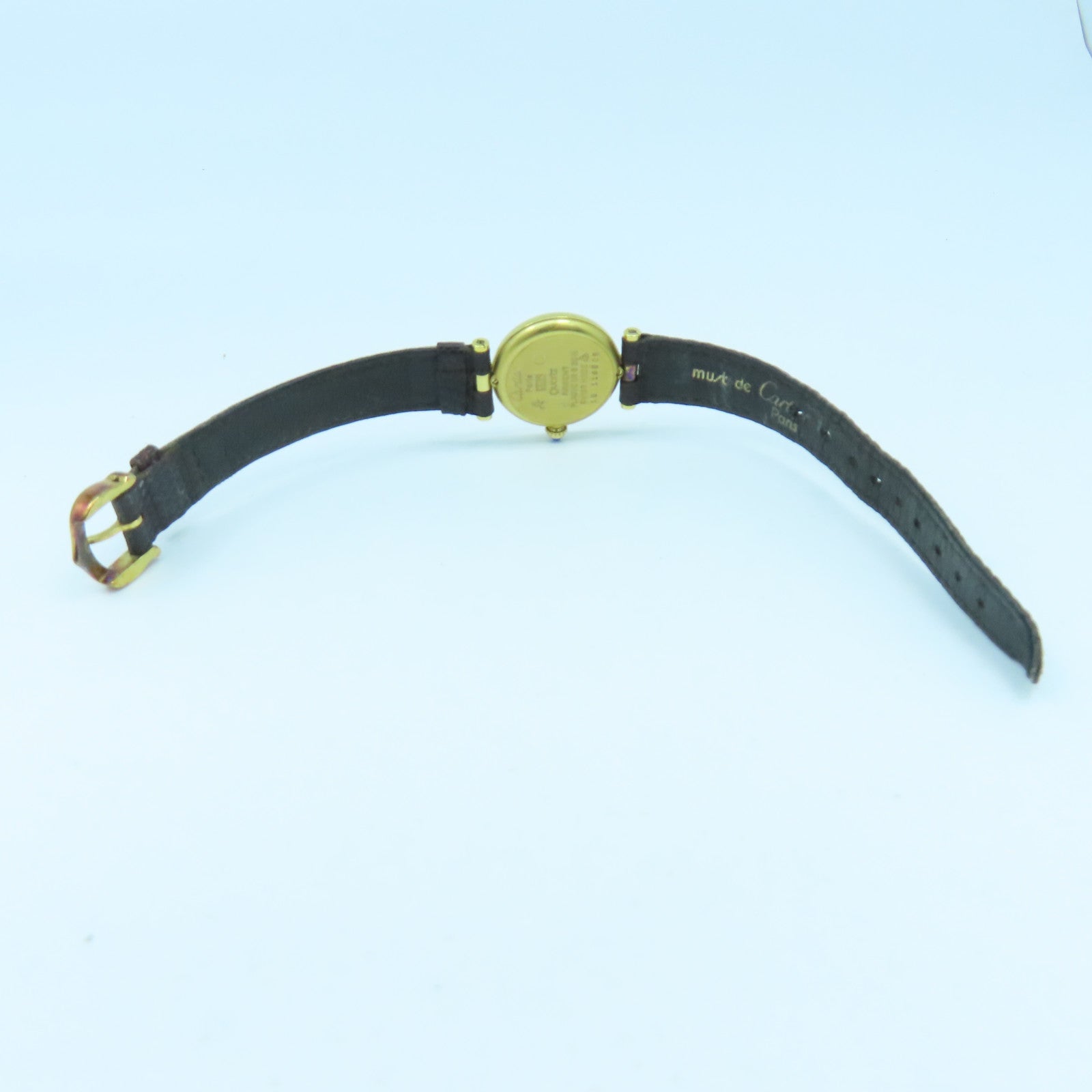 CARTIER Vintage Watch925純銀手錶石英機芯金色/銀色/銅色