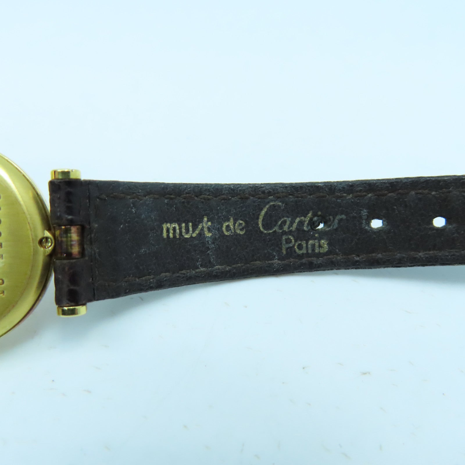 CARTIER Vintage Watch925純銀手錶石英機芯金色/銀色/銅色