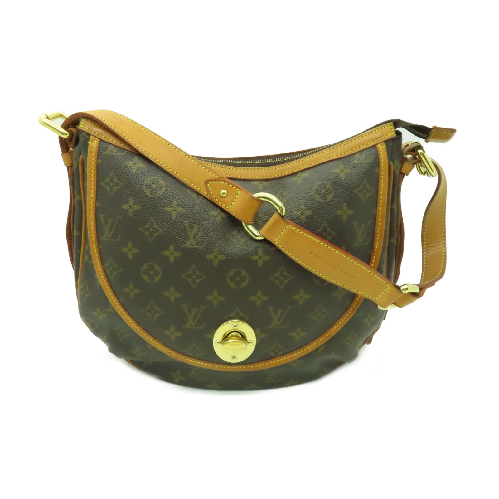 LOUIS VUITTON 【激減優惠】Monogram Tulum GM金扣肩背袋棕色