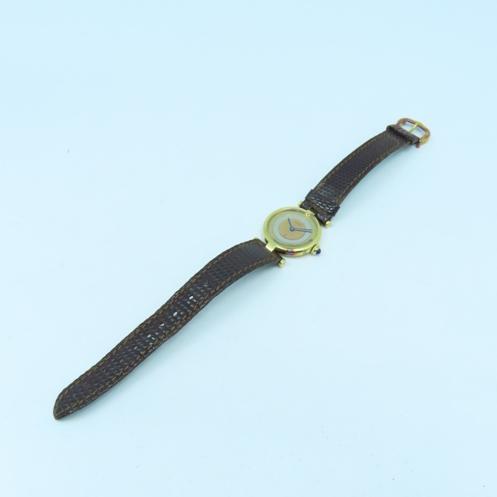 CARTIER Vintage Watch925純銀手錶石英機芯金色/銀色/銅色