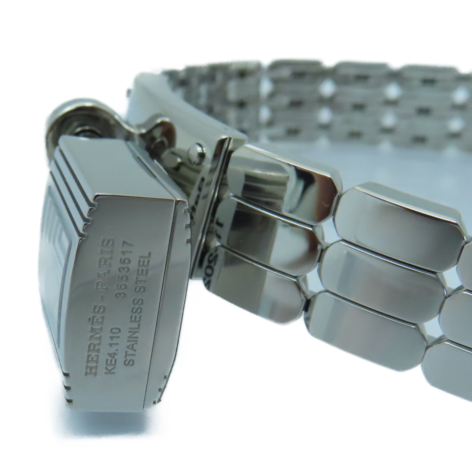 HERMES Kelly Watch Mini不鏽鋼手錶石英機芯白色