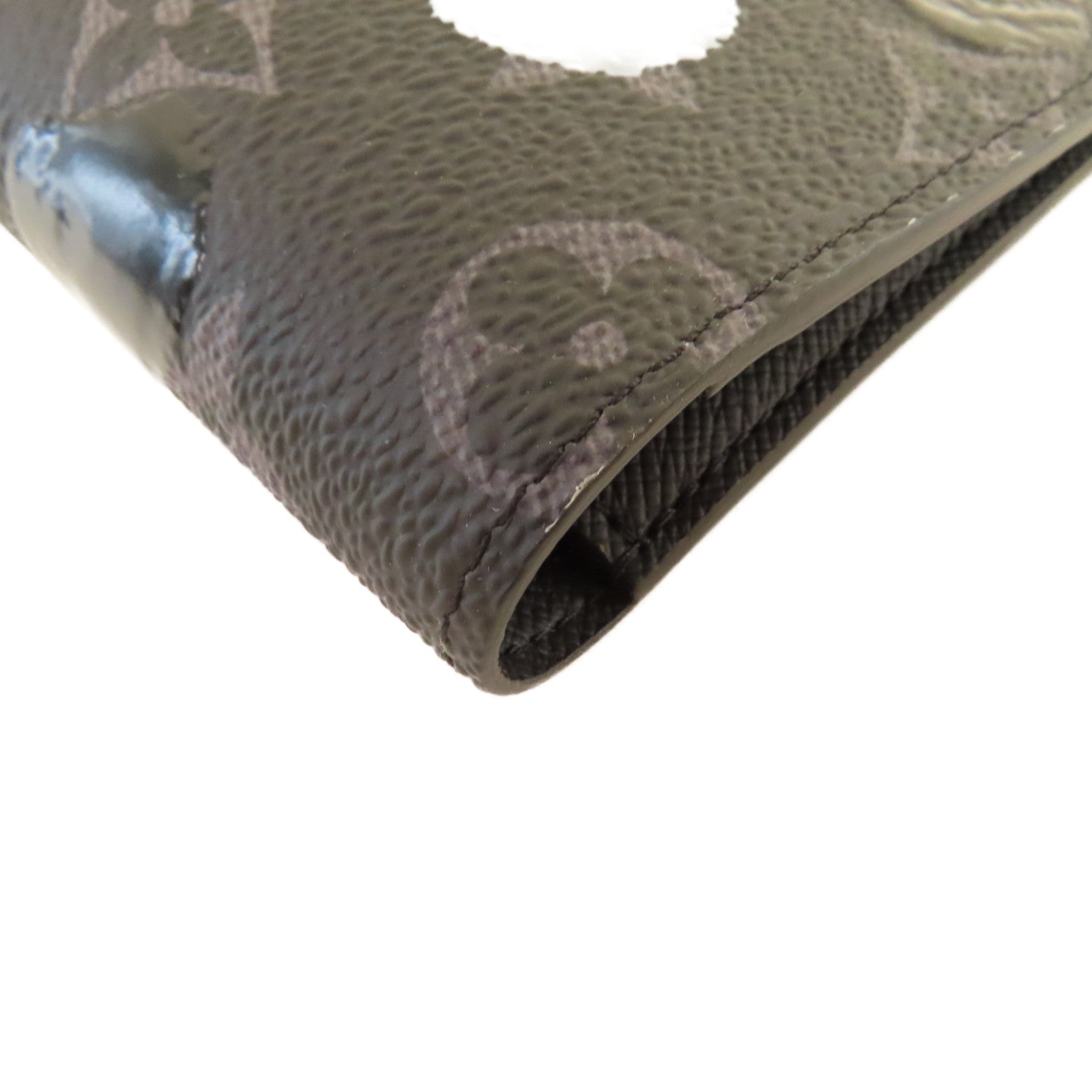 LOUIS VUITTON Monogram Eclipse LV x Yayoi Kusama Multiple Wallet短錢包黑色/彩色