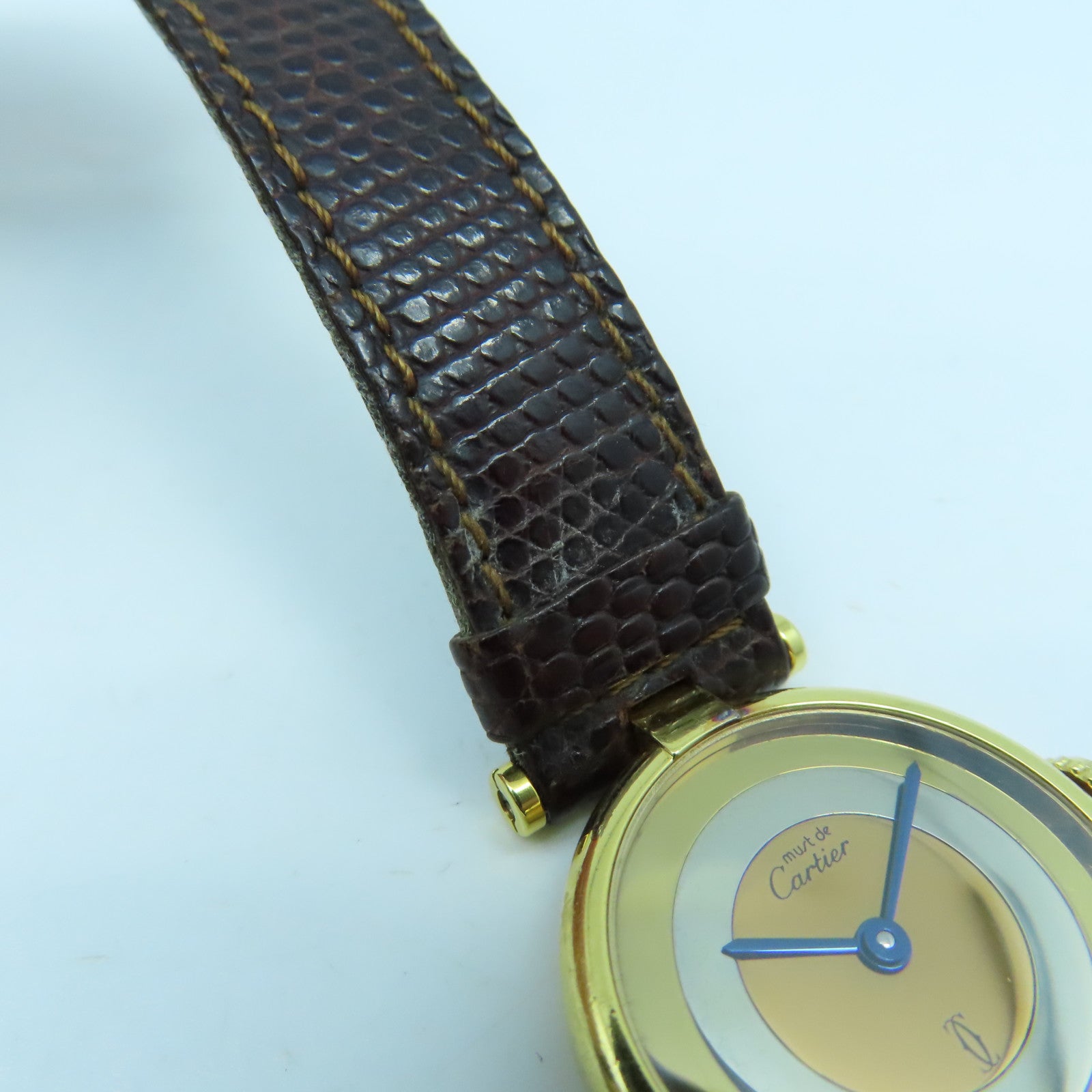CARTIER Vintage Watch925純銀手錶石英機芯金色/銀色/銅色