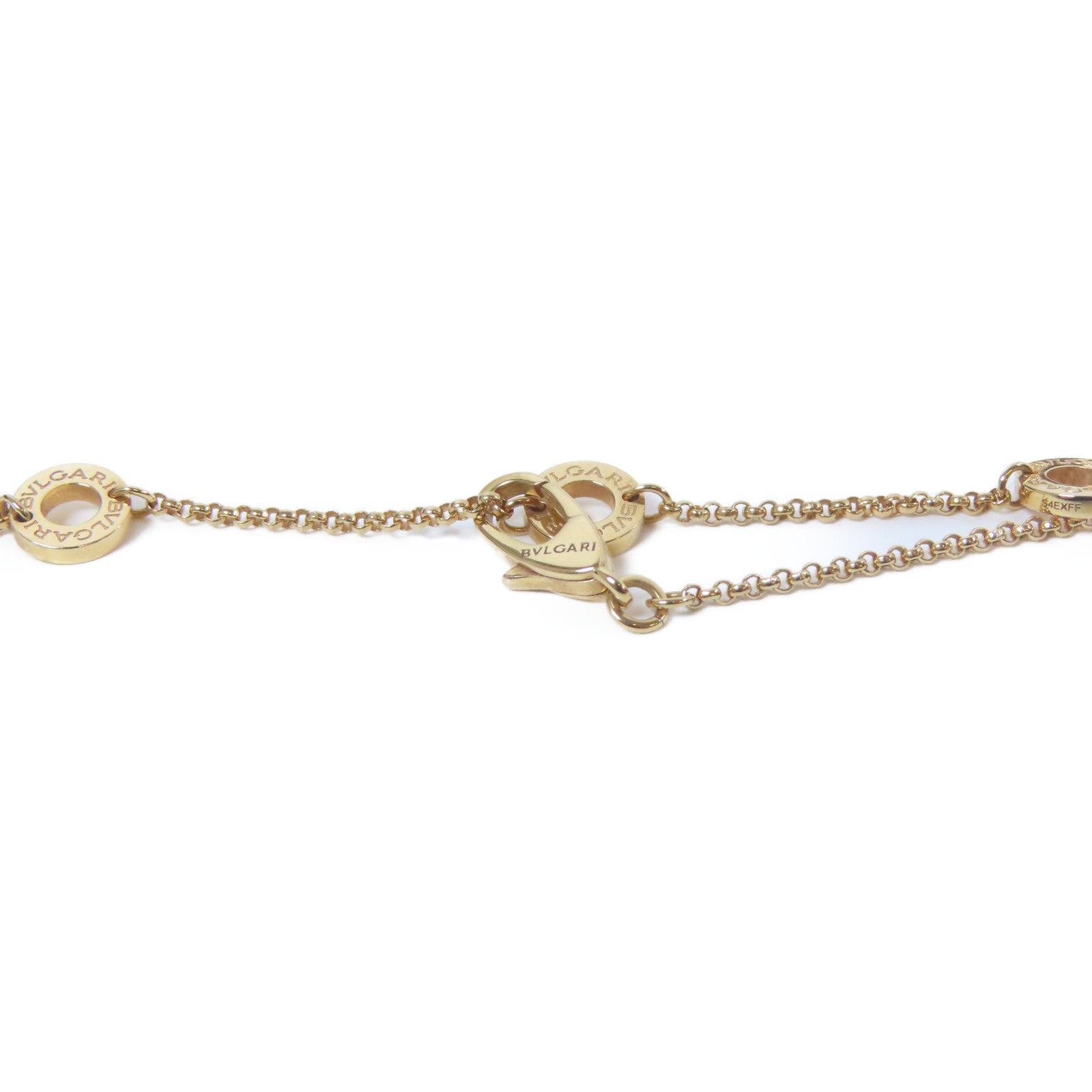 BVLGARI 18K玫瑰金Mini B-zero項鍊玫瑰金色