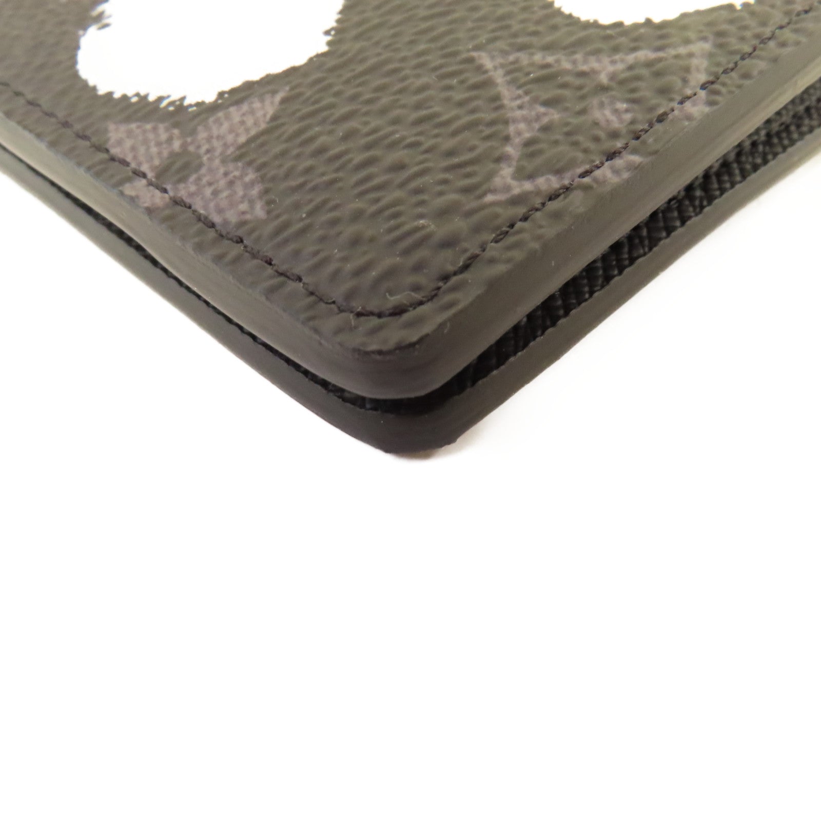 LOUIS VUITTON Monogram Eclipse LV x Yayoi Kusama Multiple Wallet短錢包黑色/彩色