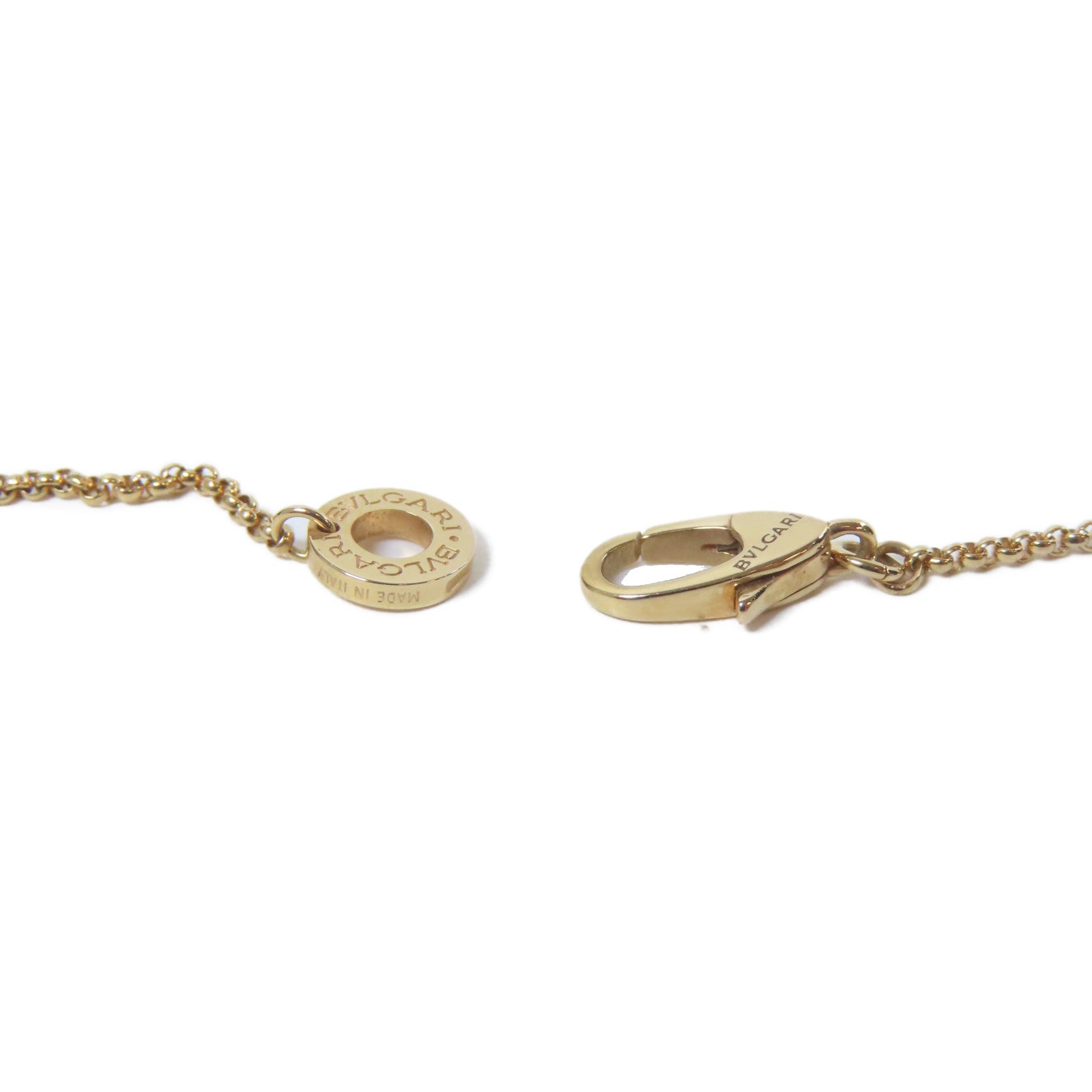 BVLGARI 18K玫瑰金Mini B-zero項鍊玫瑰金色