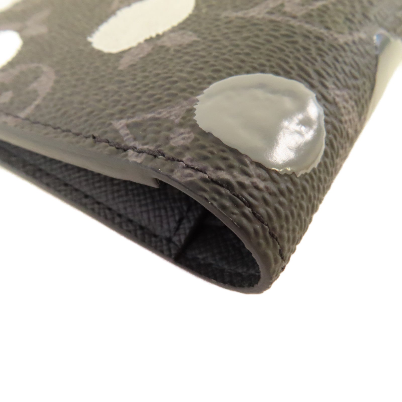 LOUIS VUITTON Monogram Eclipse LV x Yayoi Kusama Multiple Wallet短錢包黑色/彩色