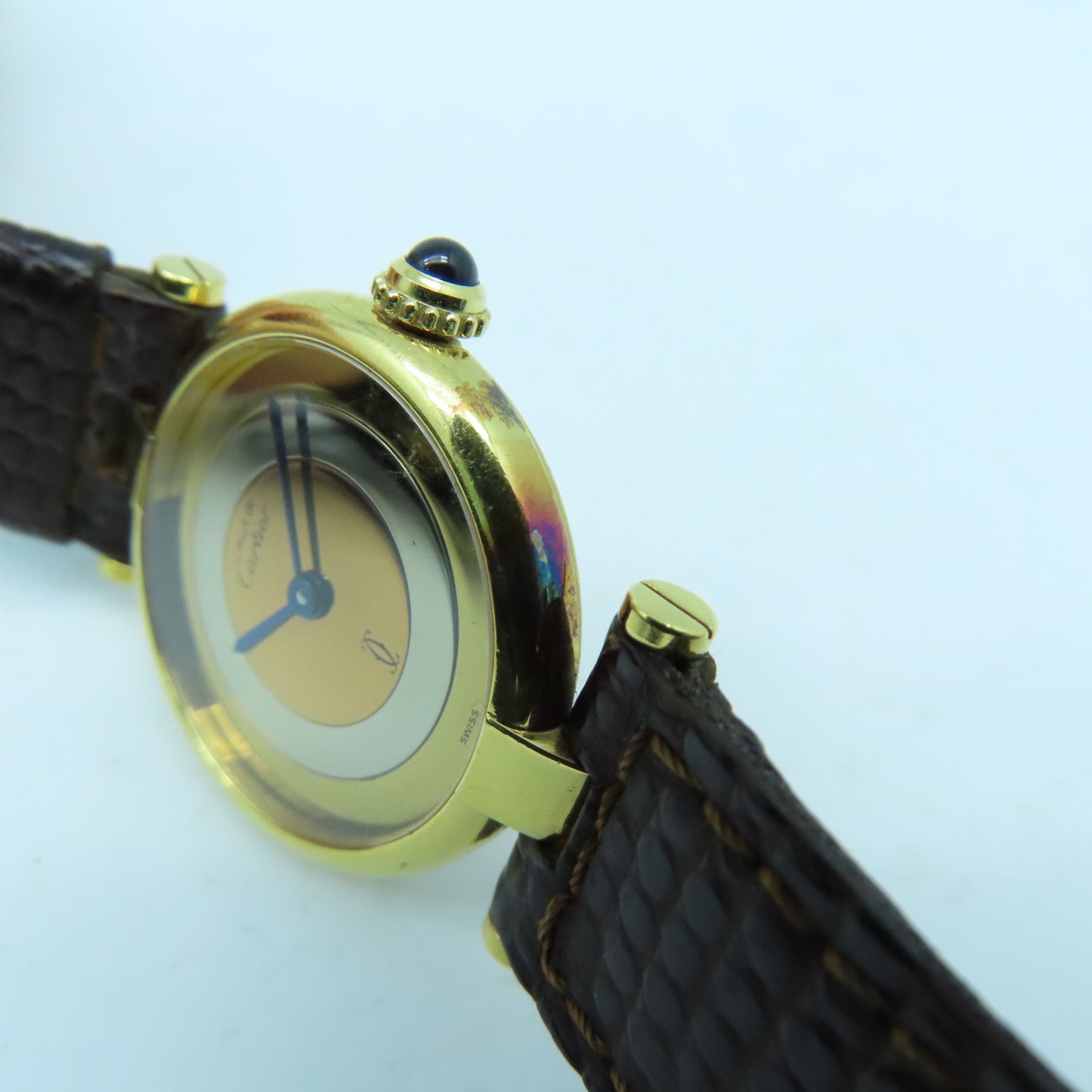 CARTIER Vintage Watch925純銀手錶石英機芯金色/銀色/銅色