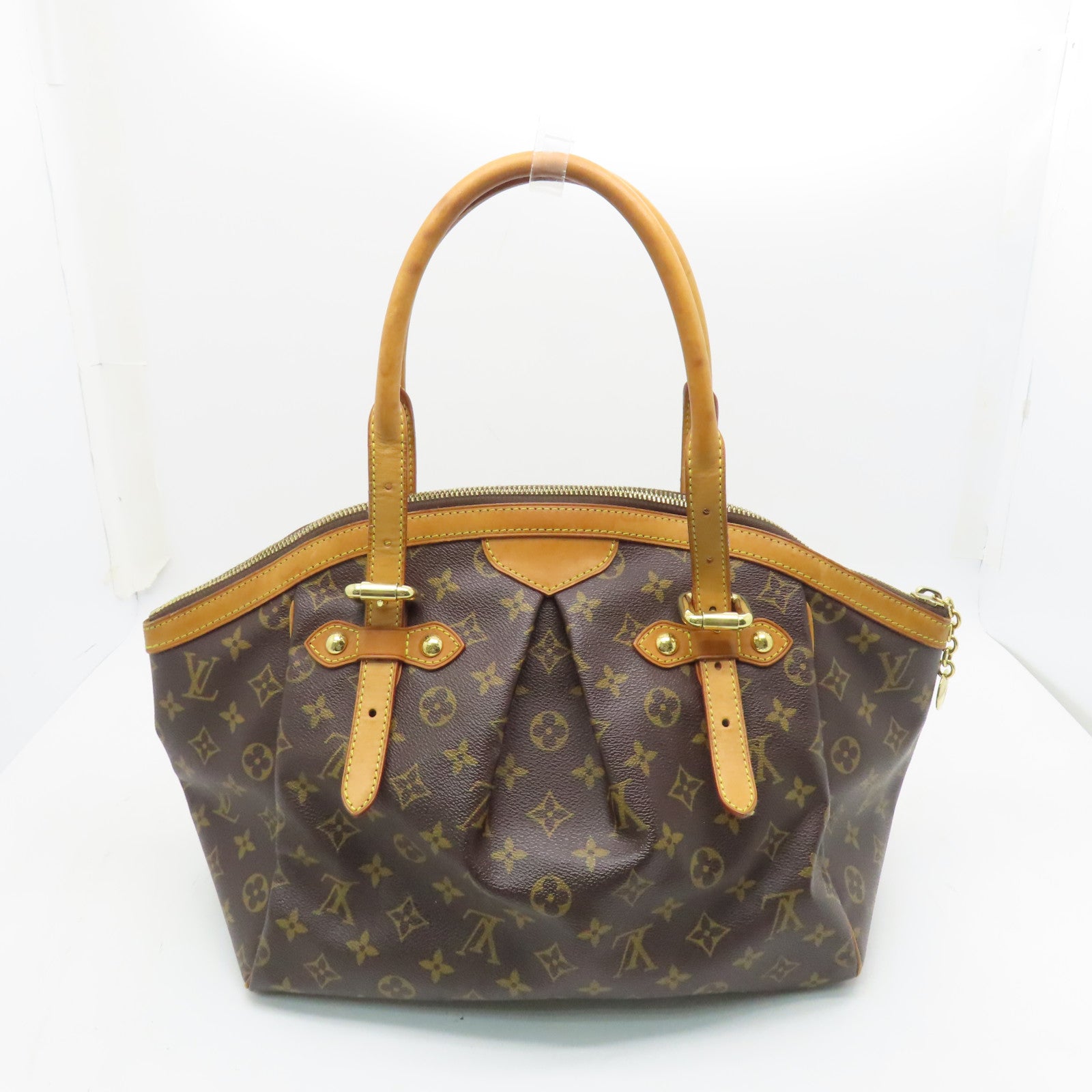 LOUIS VUITTON 【激減優惠】Monogram Tivoli GM 金扣手挽袋棕色