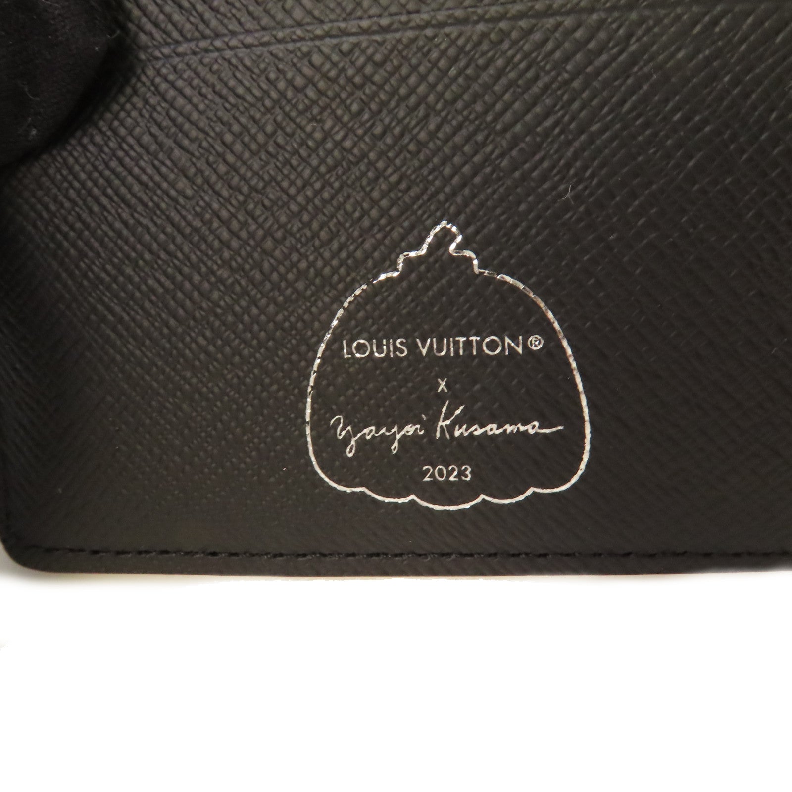 LOUIS VUITTON Monogram Eclipse LV x Yayoi Kusama Multiple Wallet短錢包黑色/彩色
