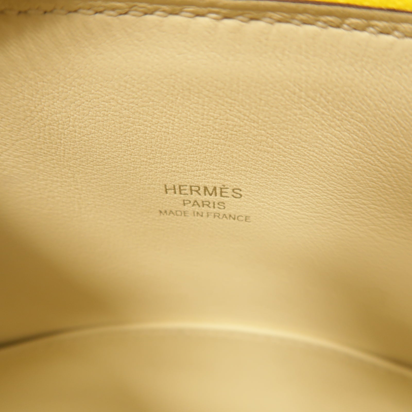 HERMES Epsom皮革Bolide 1923銀扣手挽肩背兩用袋Nata奶油白色