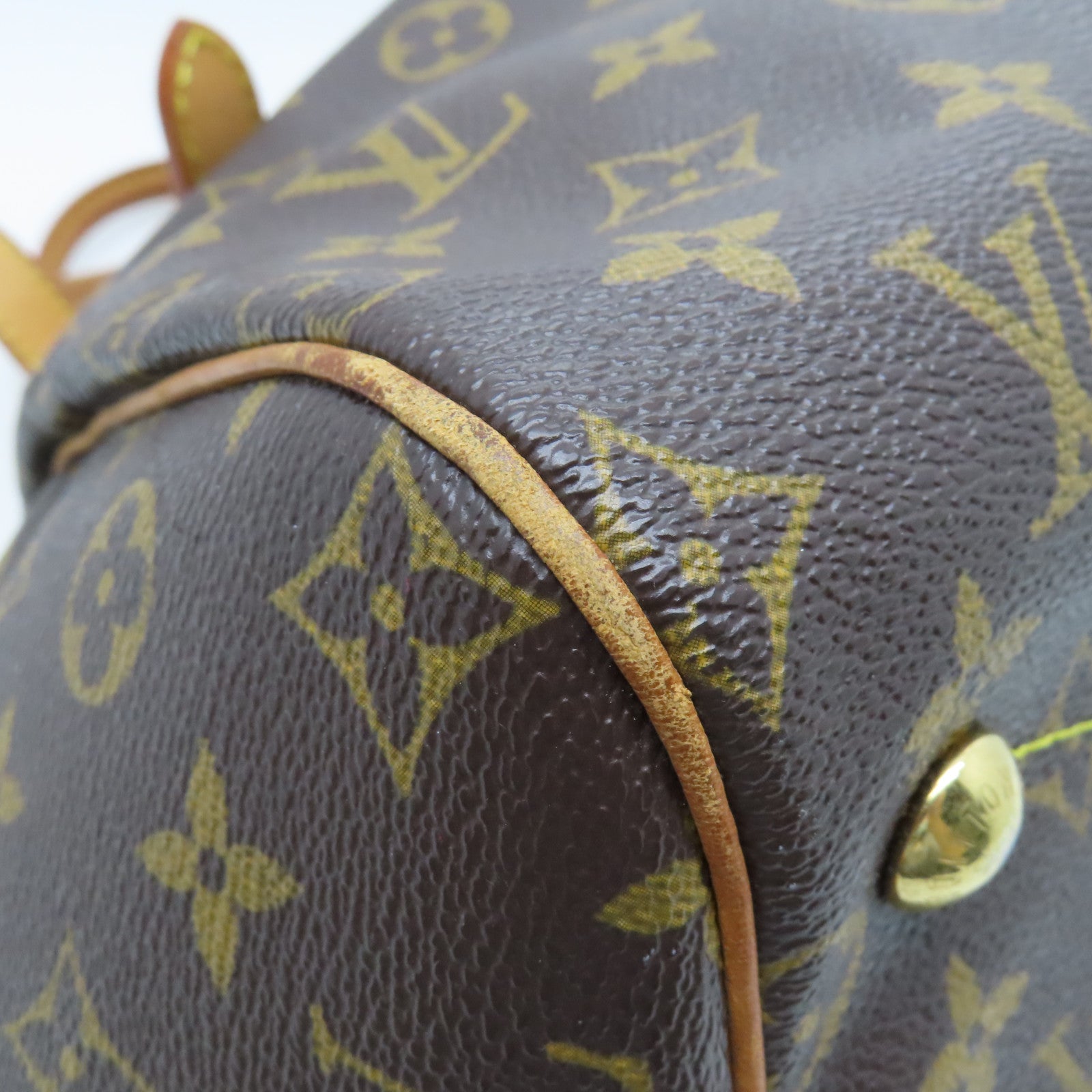 LOUIS VUITTON 【激減優惠】Monogram Tivoli GM 金扣手挽袋棕色
