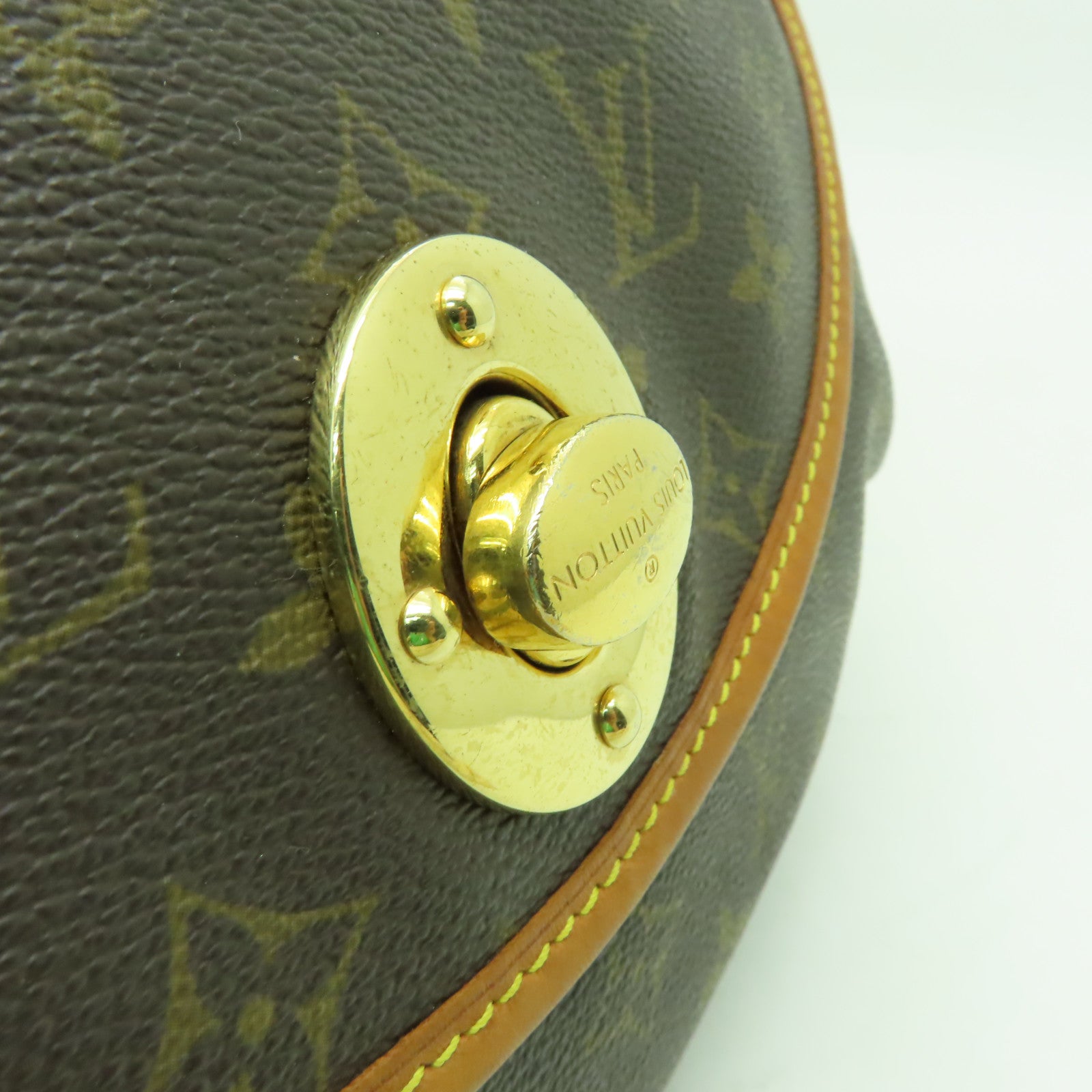 LOUIS VUITTON 【激減優惠】Monogram Tulum GM金扣肩背袋棕色