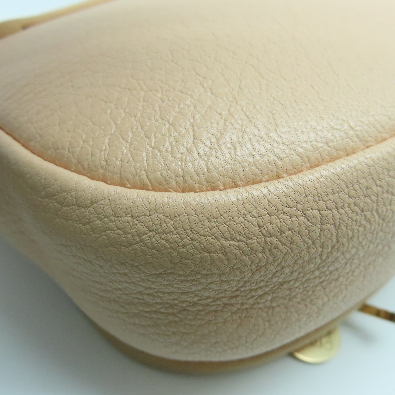 SEE BY CHLOE Leather Shoulder Bag Gold Buckle Pink