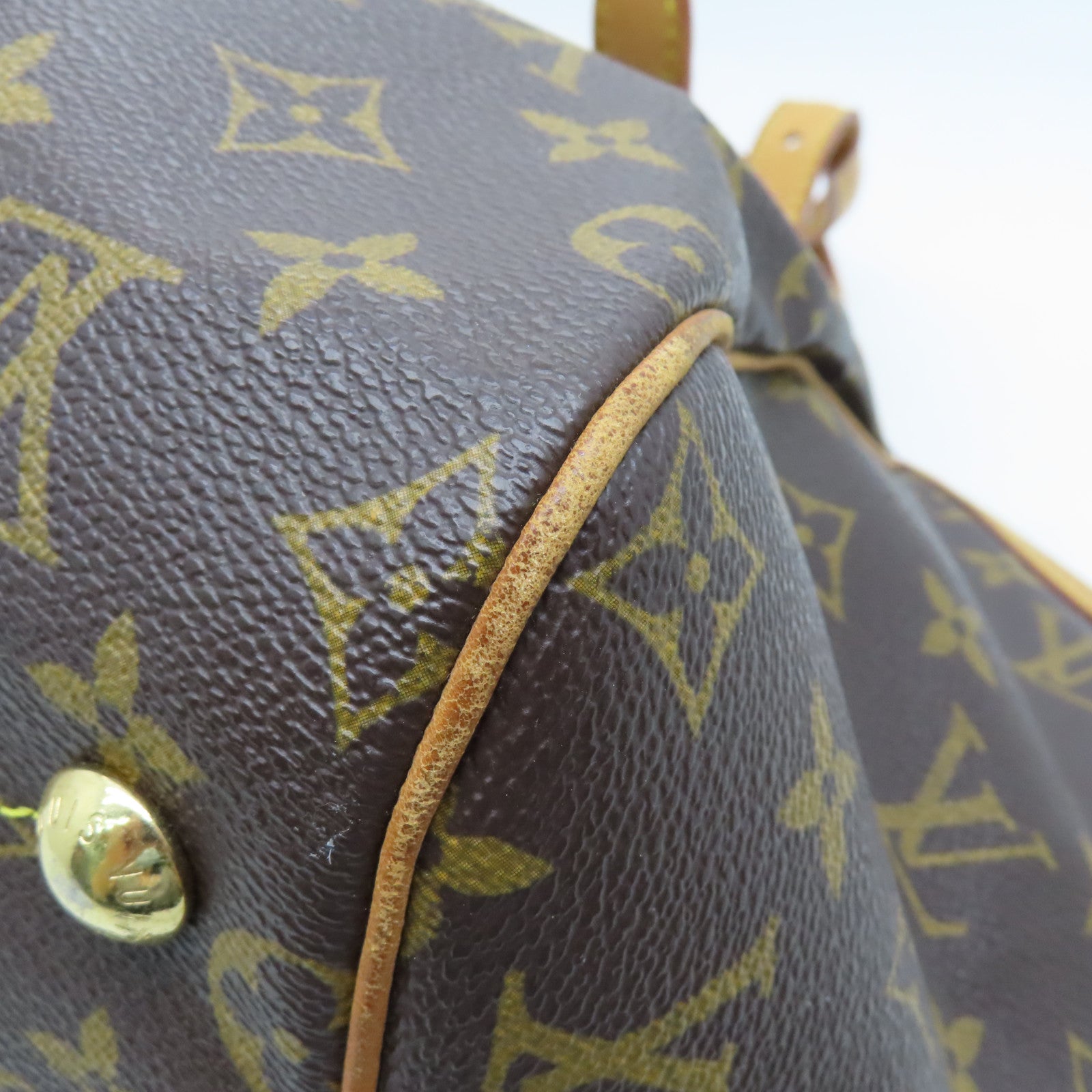 LOUIS VUITTON 【激減優惠】Monogram Tivoli GM 金扣手挽袋棕色