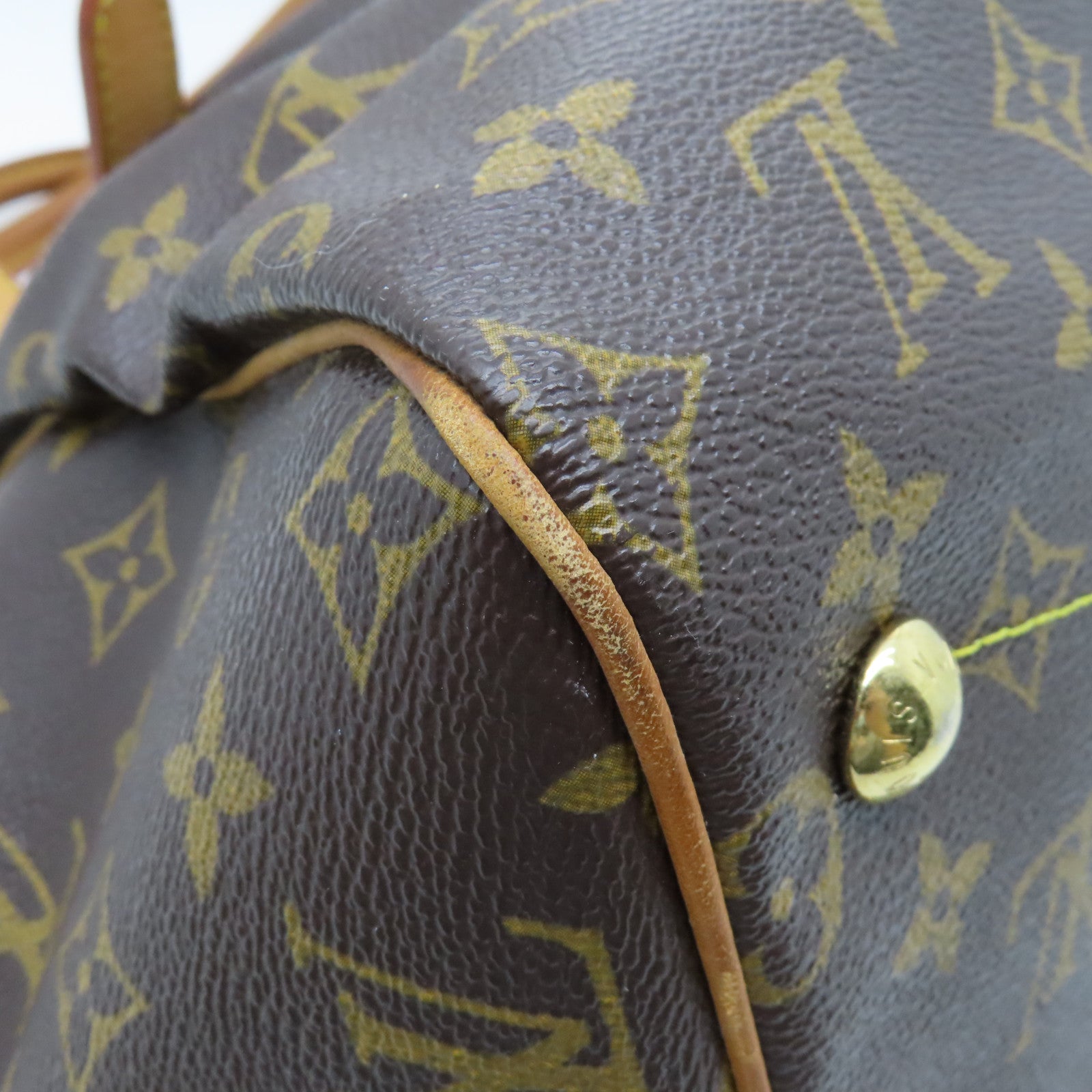 LOUIS VUITTON 【激減優惠】Monogram Tivoli GM 金扣手挽袋棕色