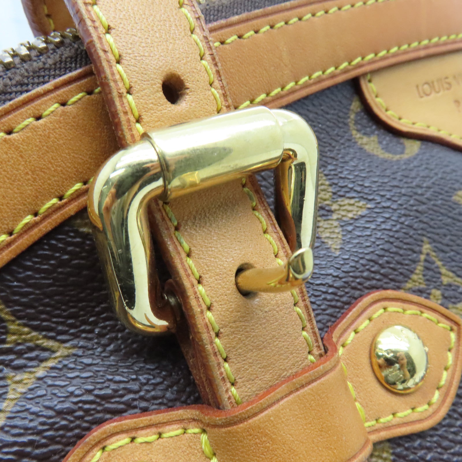 LOUIS VUITTON 【激減優惠】Monogram Tivoli GM 金扣手挽袋棕色