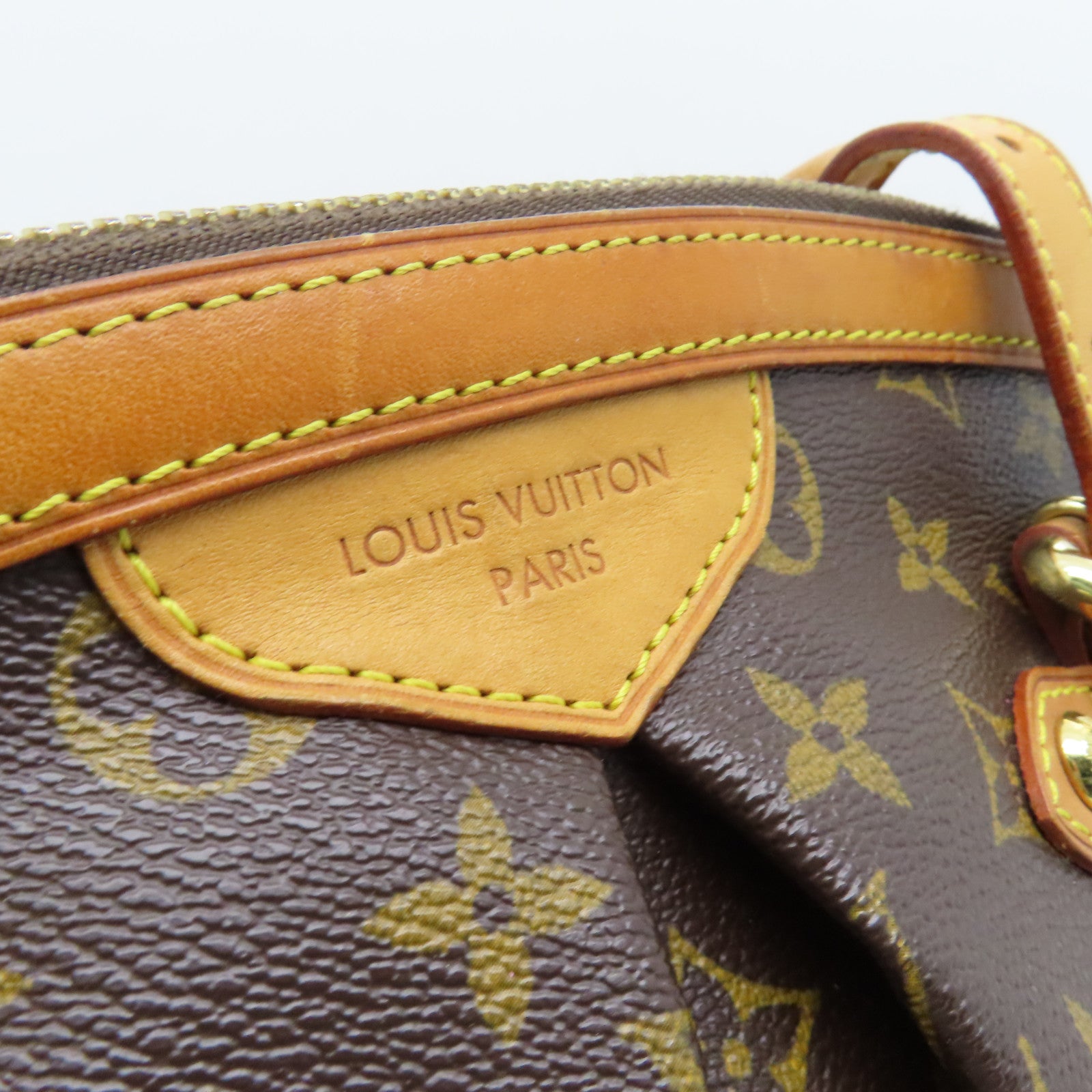 LOUIS VUITTON 【激減優惠】Monogram Tivoli GM 金扣手挽袋棕色
