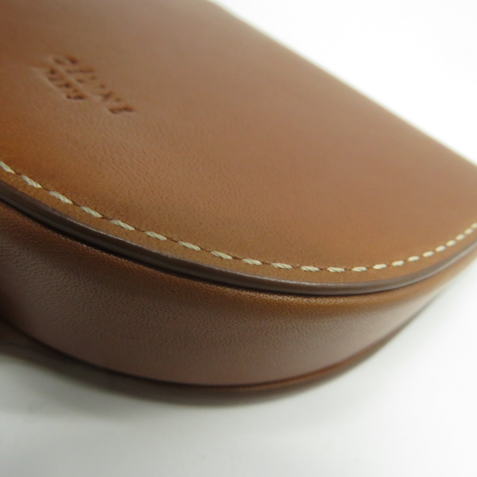 CELINE 牛皮皮革Coin Purse金扣零錢包啡色