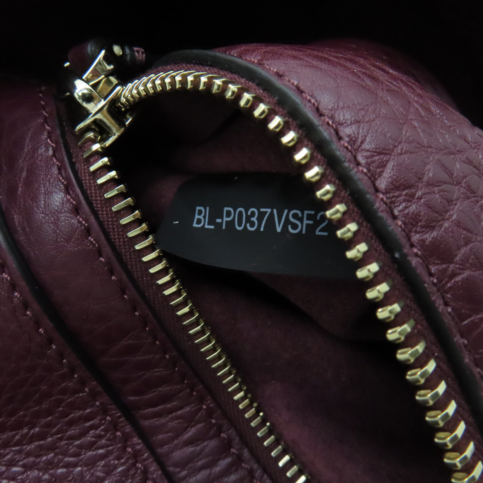 Valentino 牛皮皮革2 Way Shoulder Bag銀扣手挽肩背兩用袋深紅色