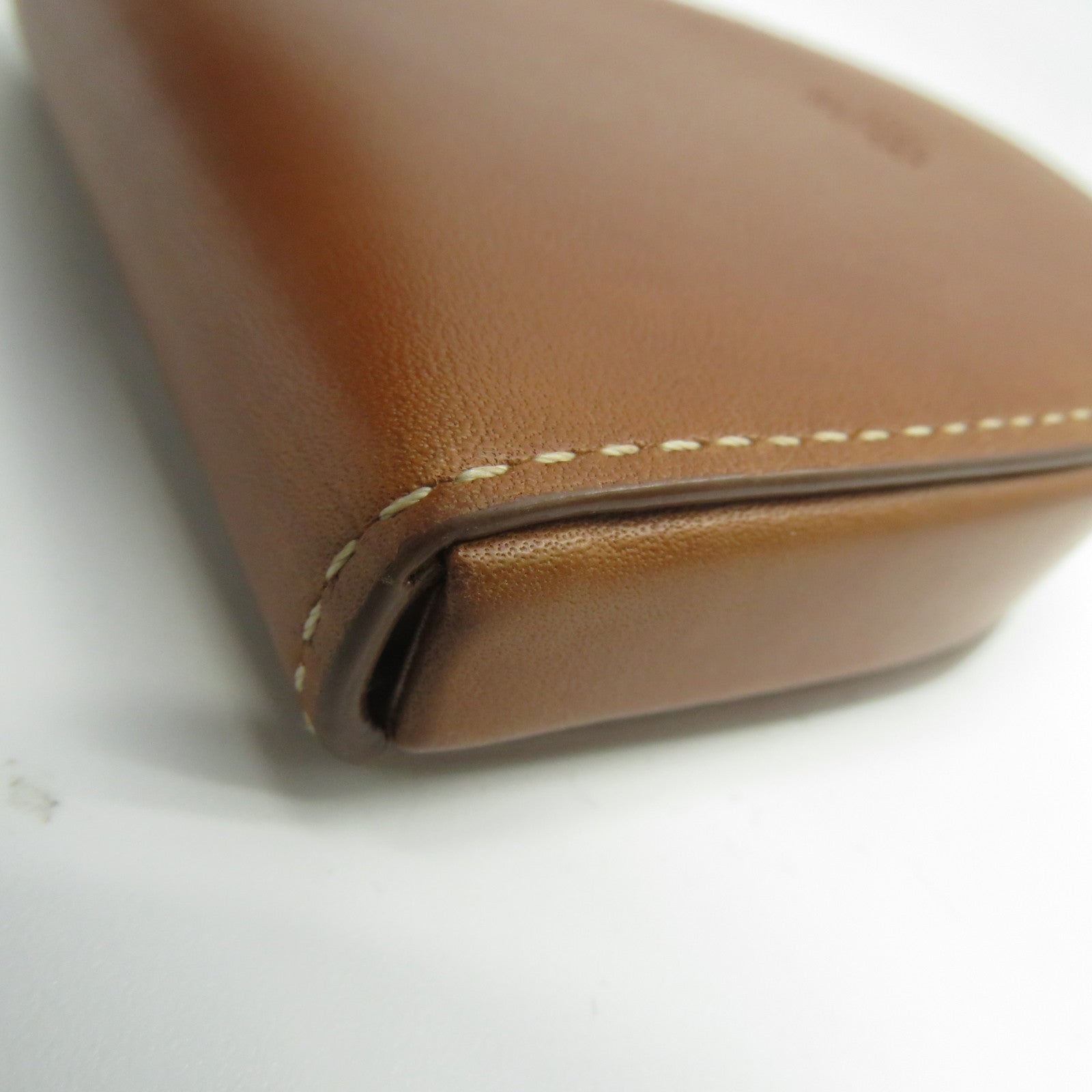 CELINE 牛皮皮革Coin Purse金扣零錢包啡色