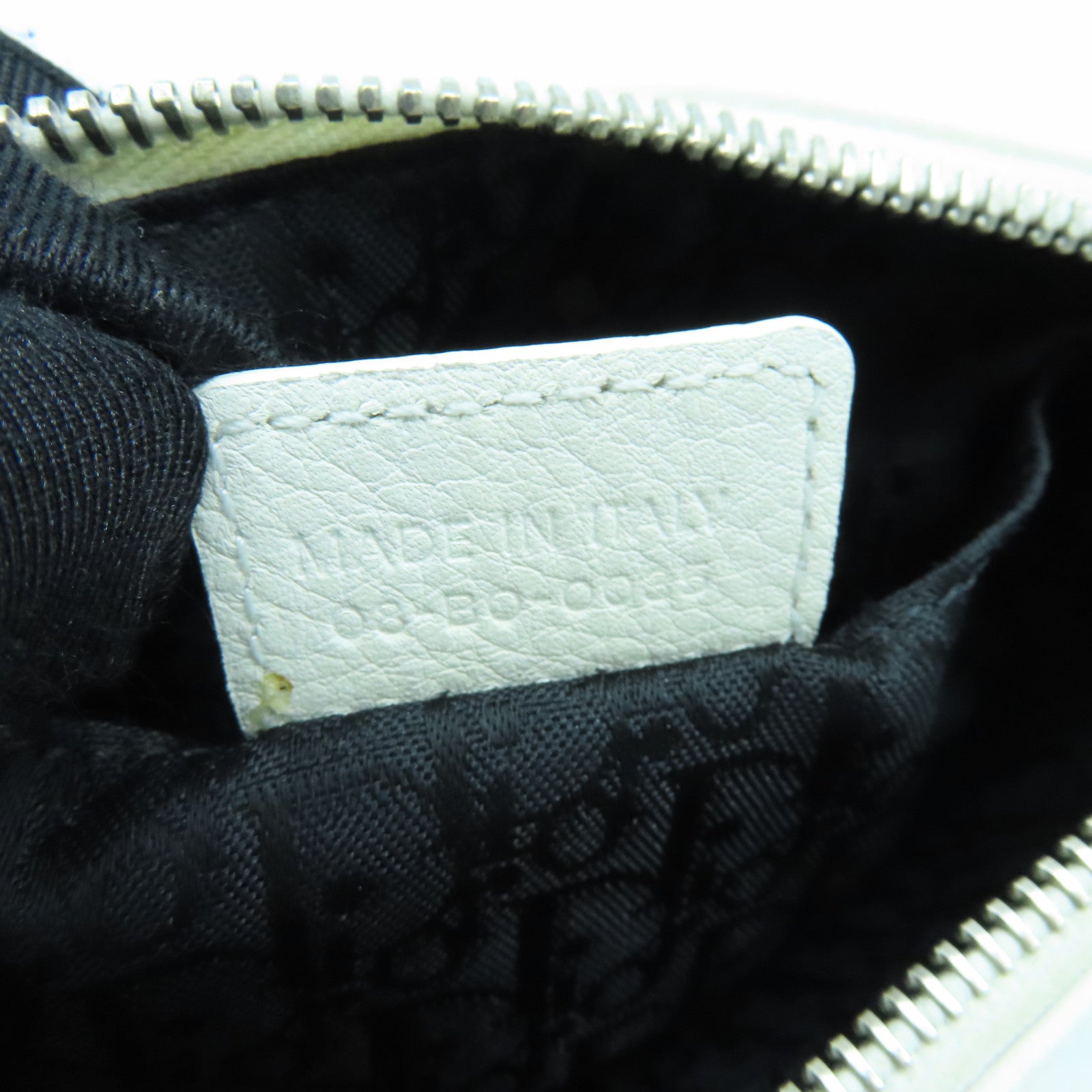 Dior cowhide leather Shoulder Bag silver buckle shoulder bag white
