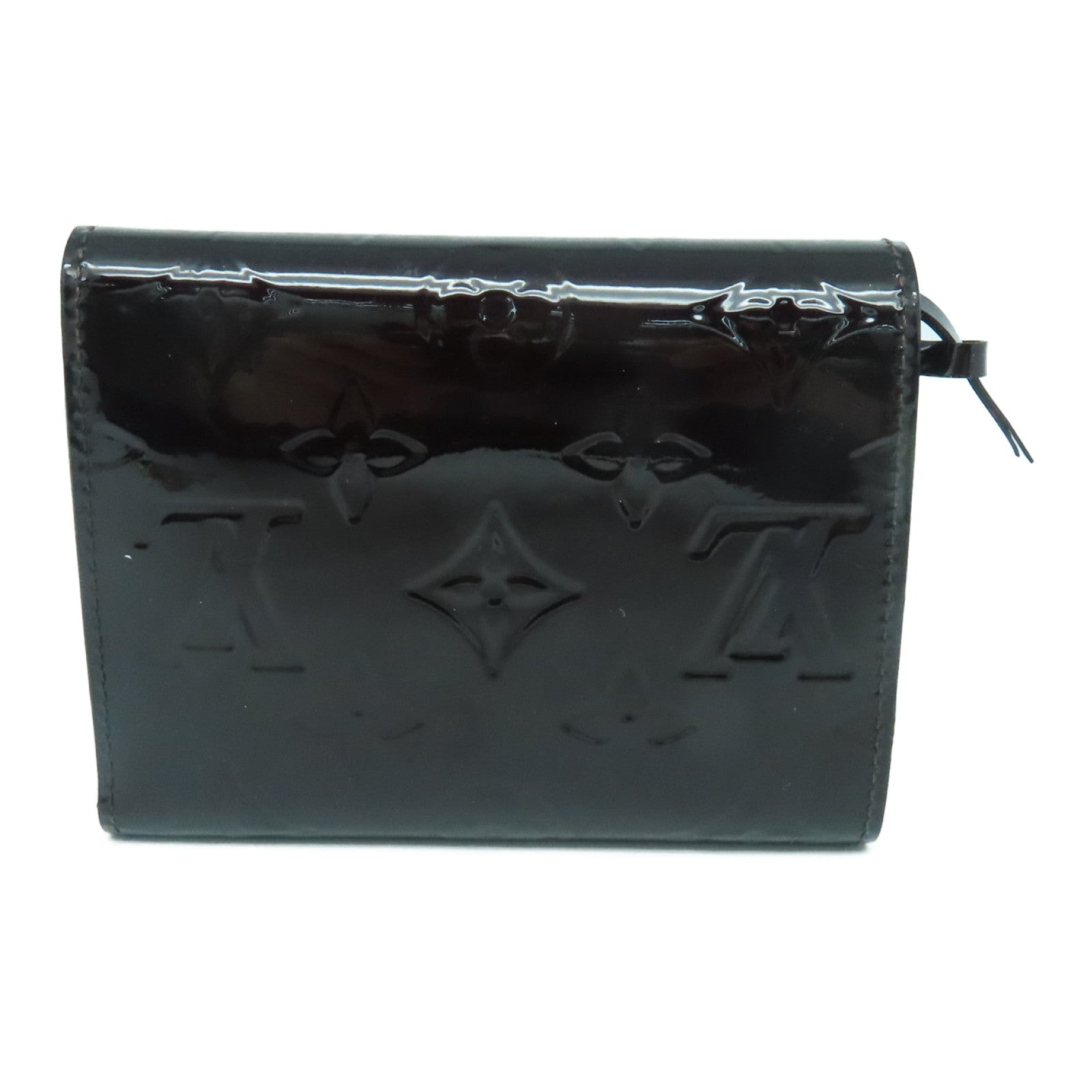 LOUIS VUITTON Vernis Victorine金扣錢包酒紅色