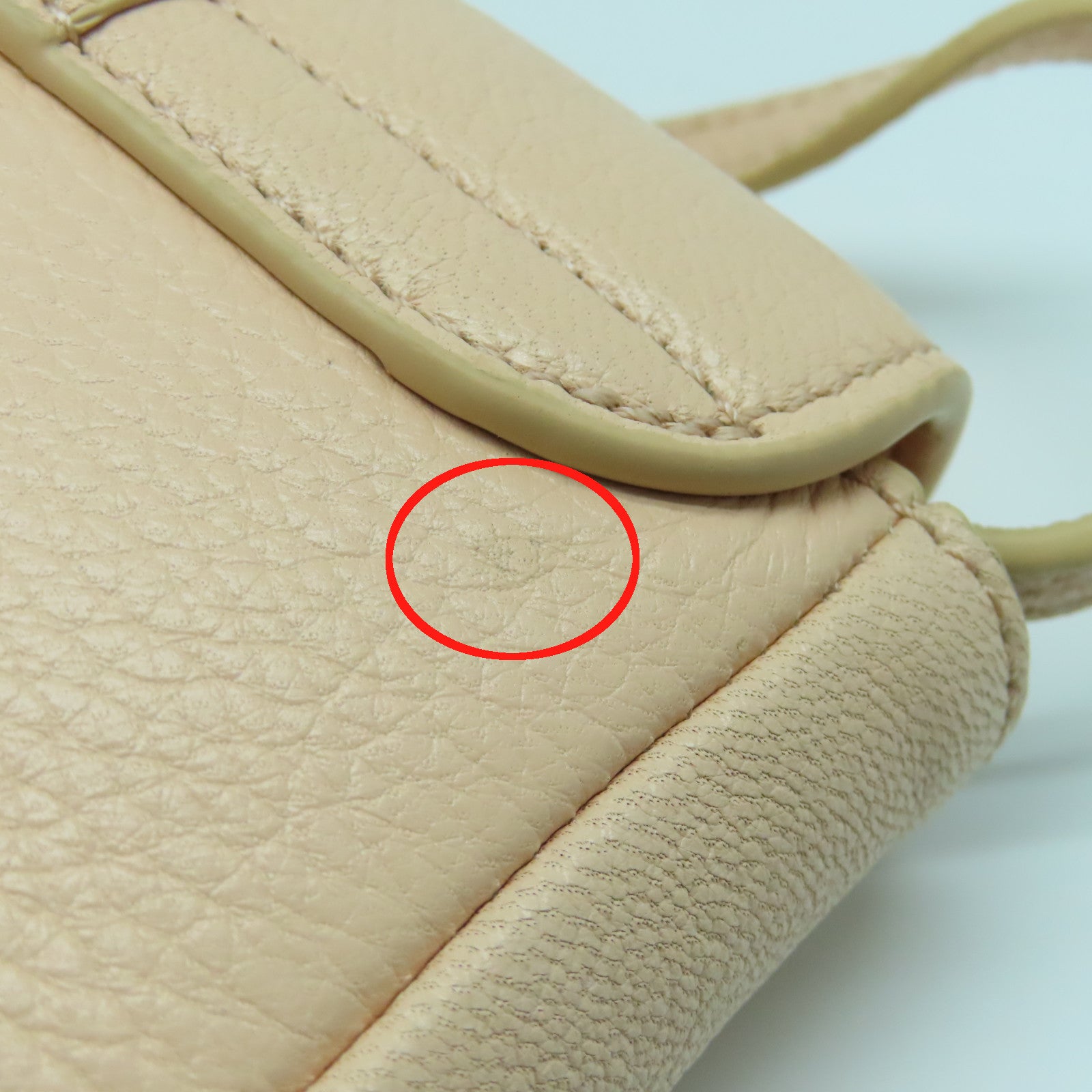 SEE BY CHLOE Leather Shoulder Bag Gold Buckle Pink
