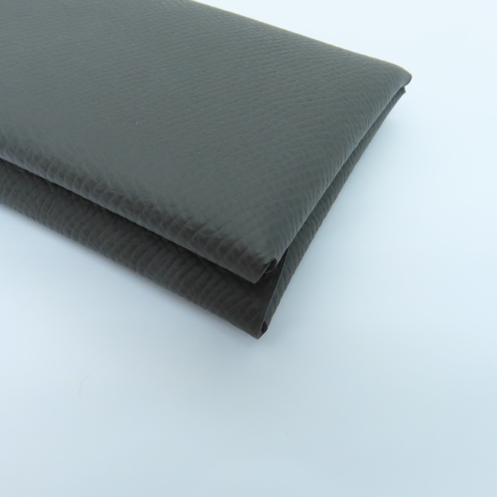 HERMES Epsom皮革Calvi Duo Card Holder銀扣卡片套灰色
