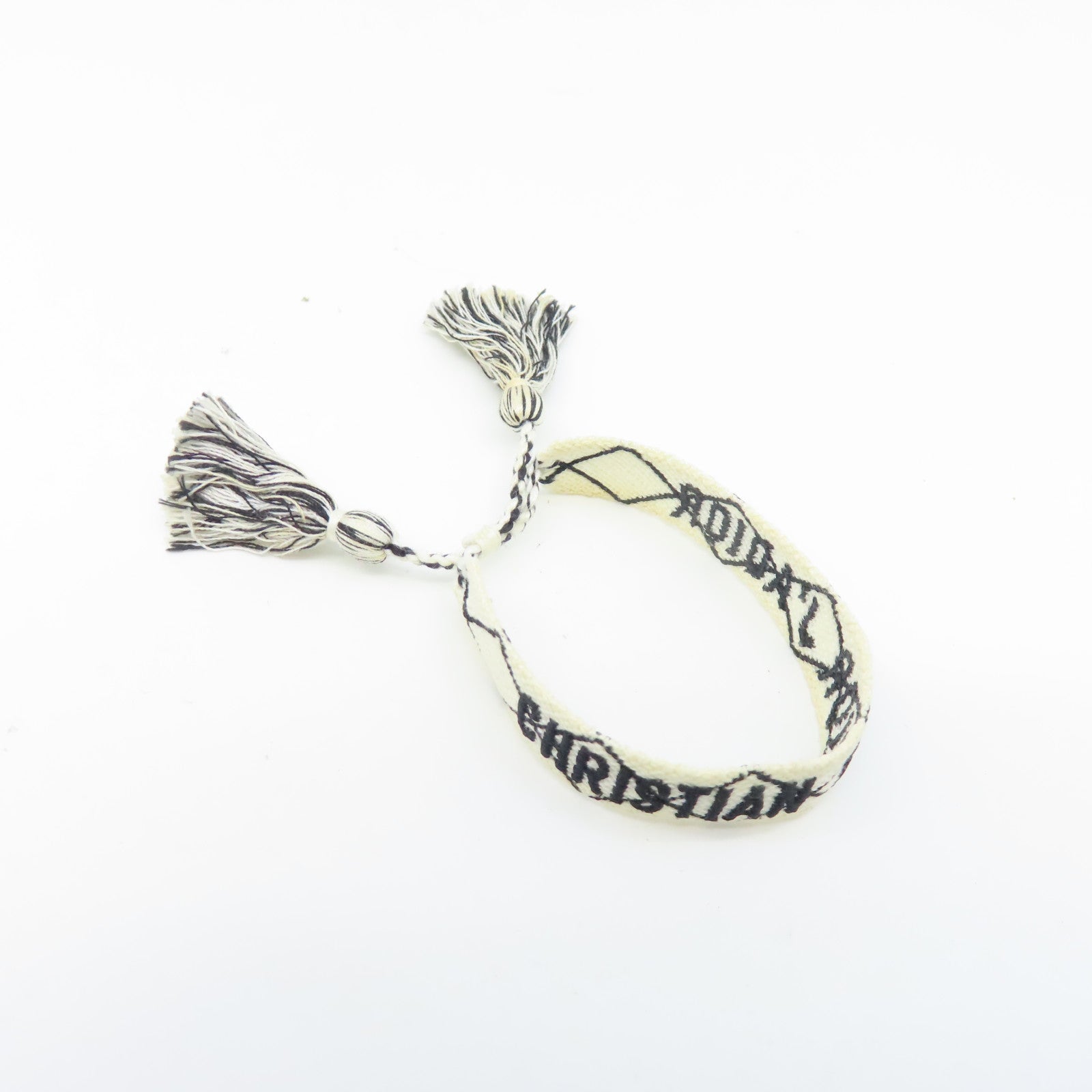 Dior 帆布Bracelet手環白色/黑色