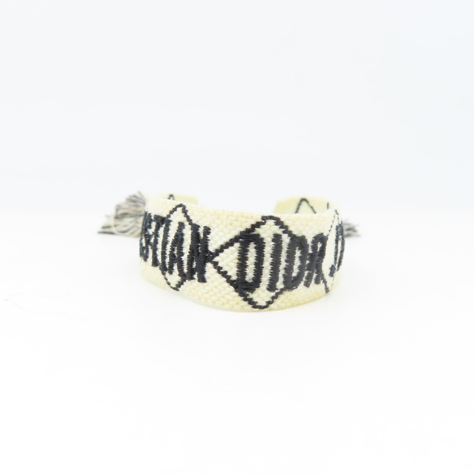 Dior 帆布Bracelet手環白色/黑色
