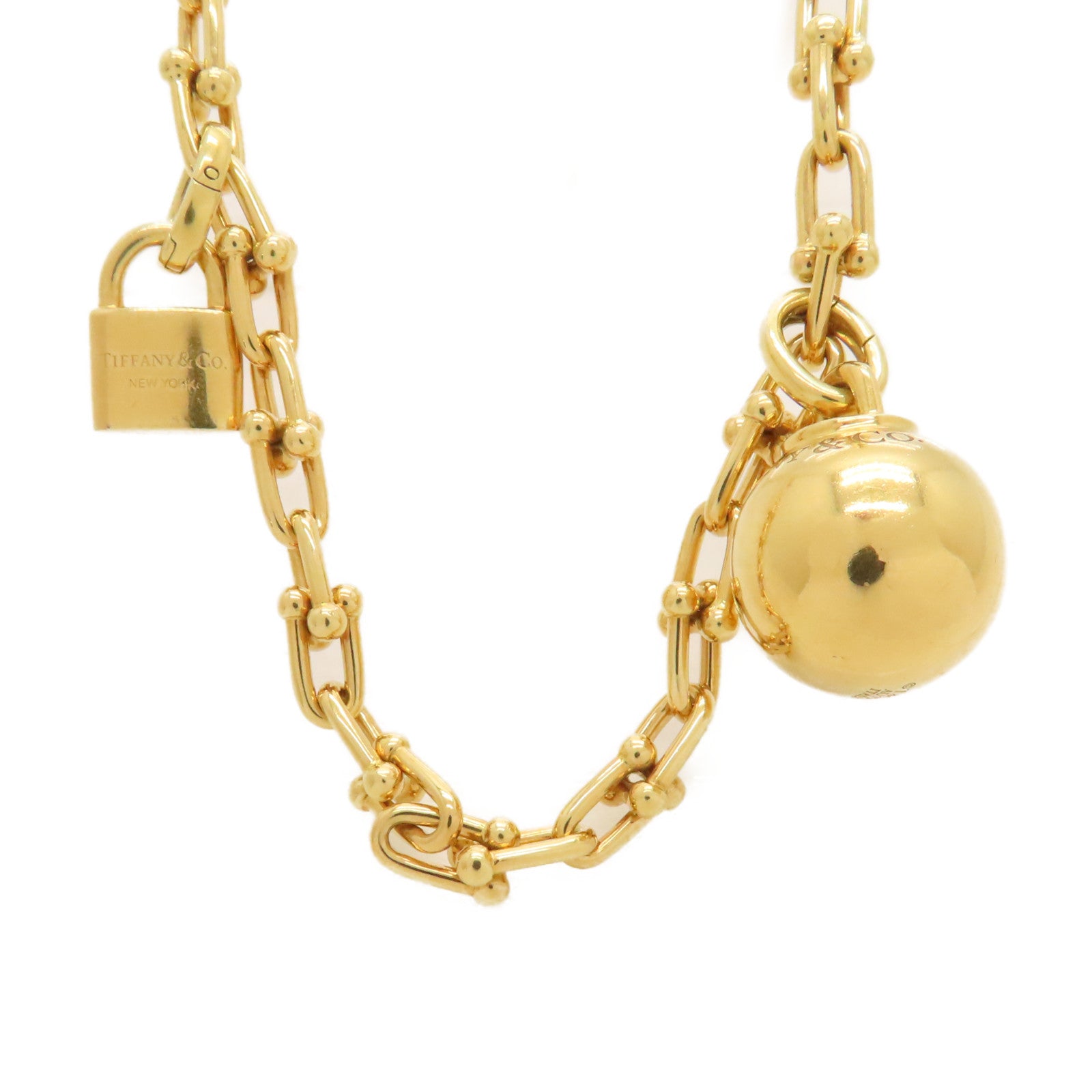 TIFFANY＆CO 18K黃金Hard Wear Necklace項鏈金色