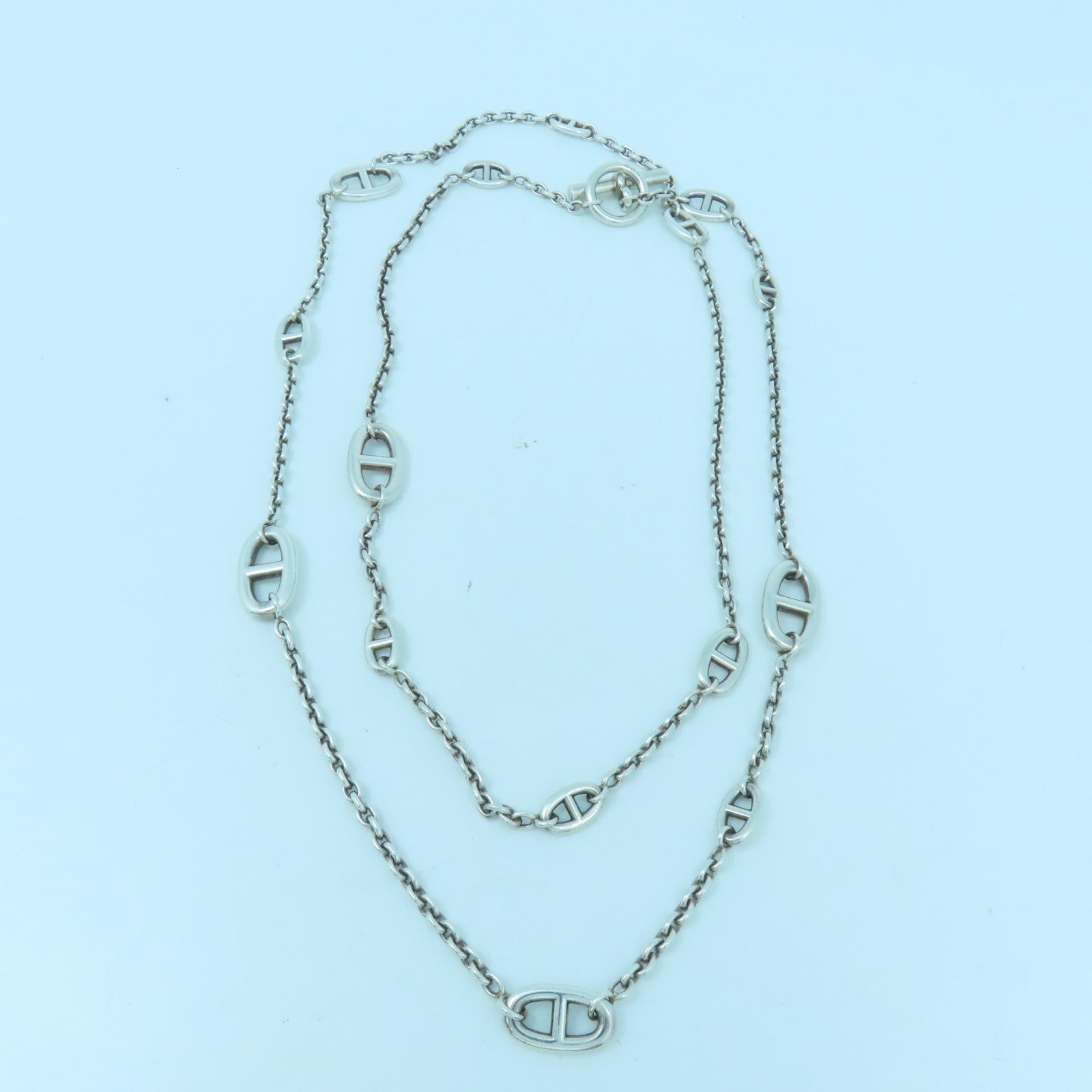 HERMES 【激減優惠】925純銀Sautoir Farandole 120cm項鍊
