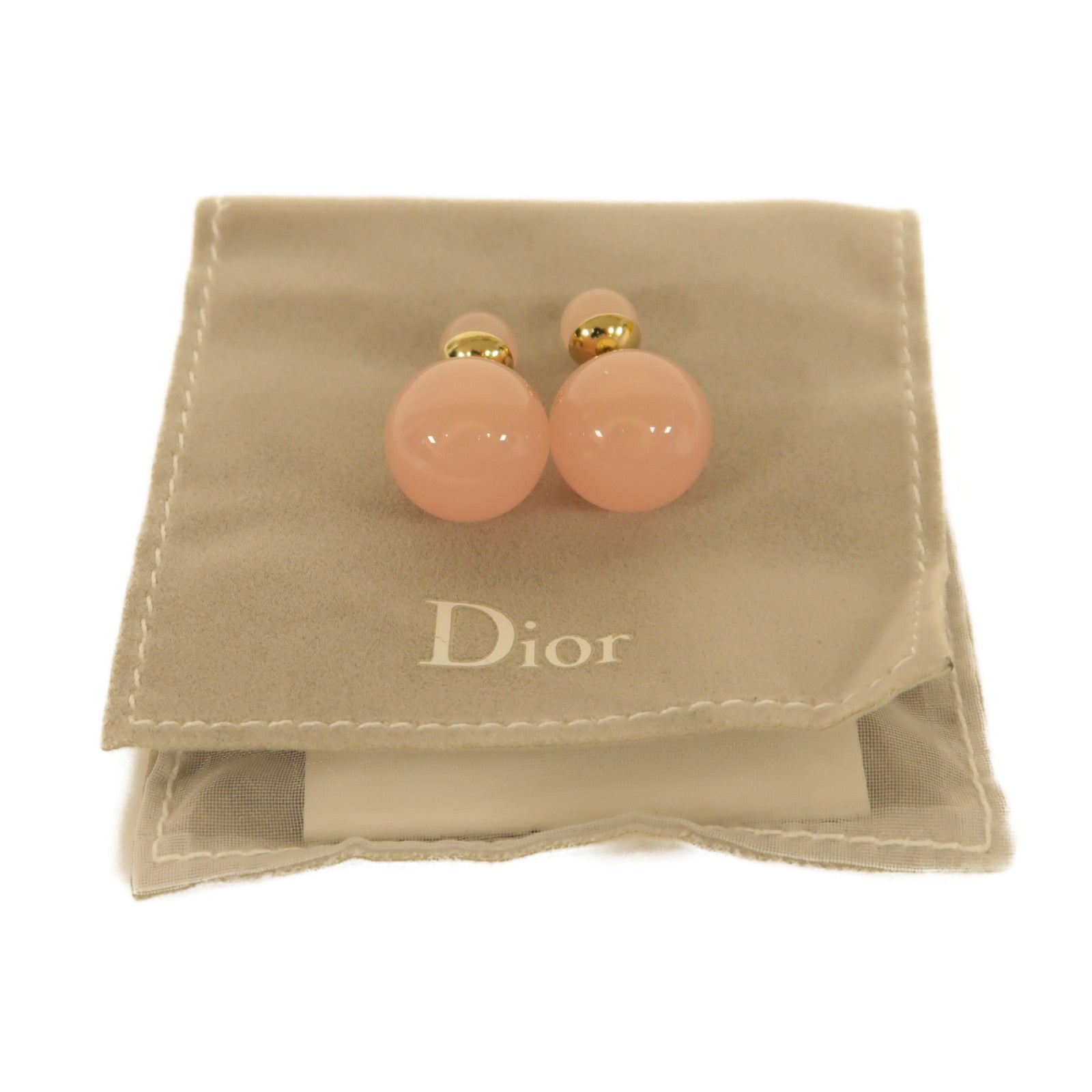 Dior PVC Earrings耳環粉紅色/金色