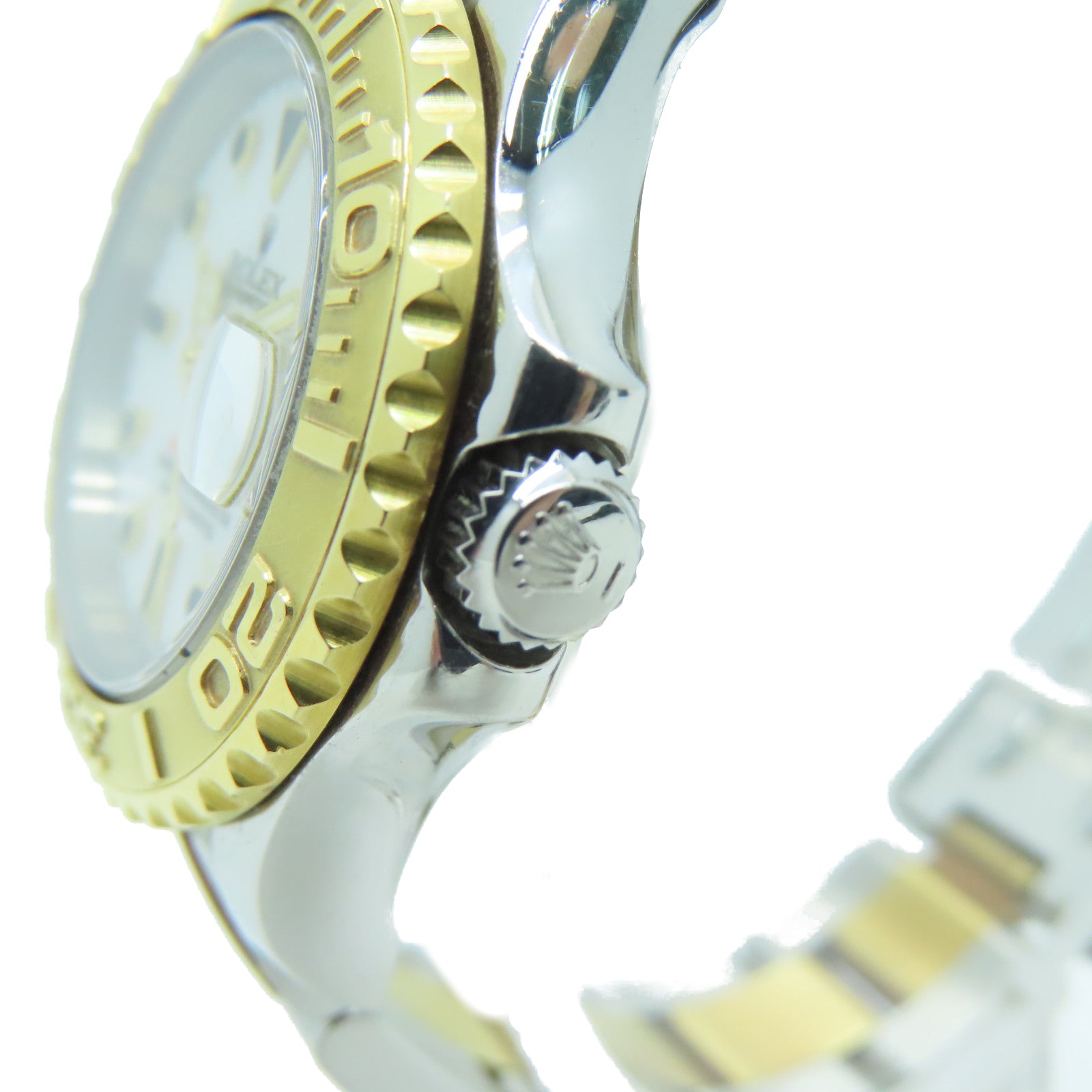 ROLEX 【激減優惠】Yacht Master 18K黃金/不鏽鋼自動機芯手錶白色