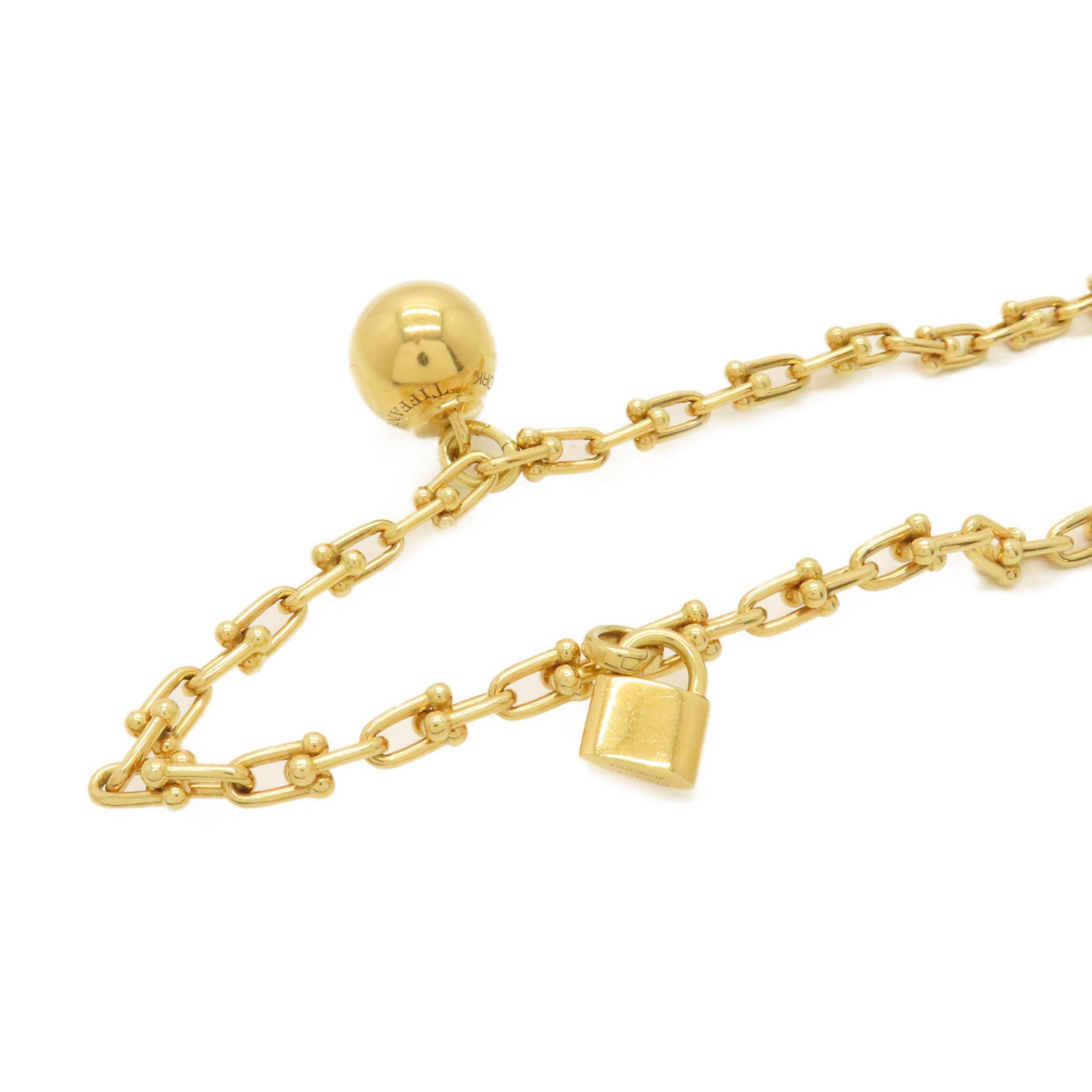 TIFFANY＆CO 18K黃金Hard Wear Necklace項鏈金色