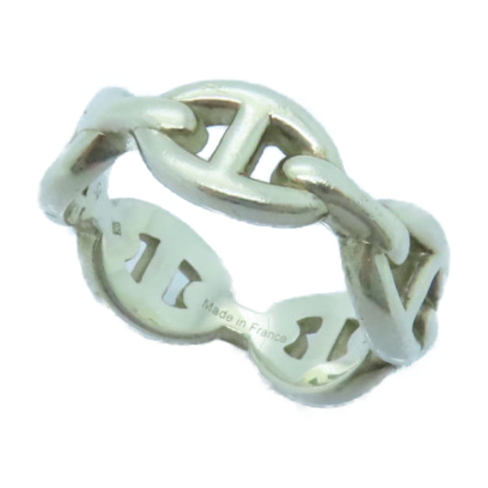 HERMES 925純銀Chaine D'Ancre Ring戒指Hermes#54 US#7