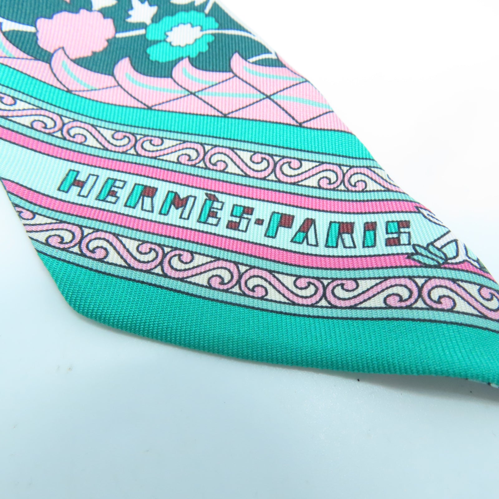 HERMES 【激減優惠】絲質Twilly Scarf絲巾藍色