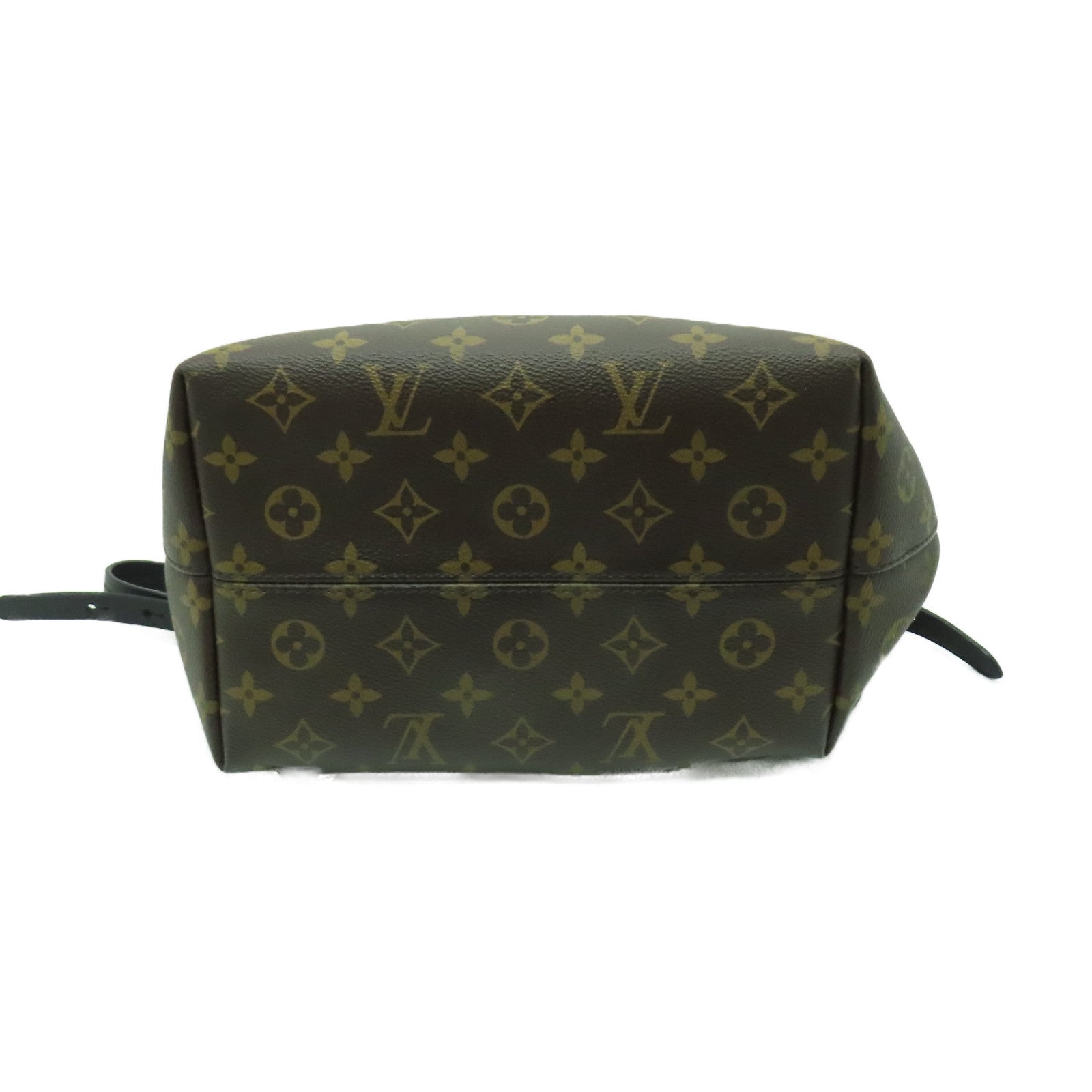 LOUIS VUITTON Monogram Montsouris PM金扣背包啡色/黑色